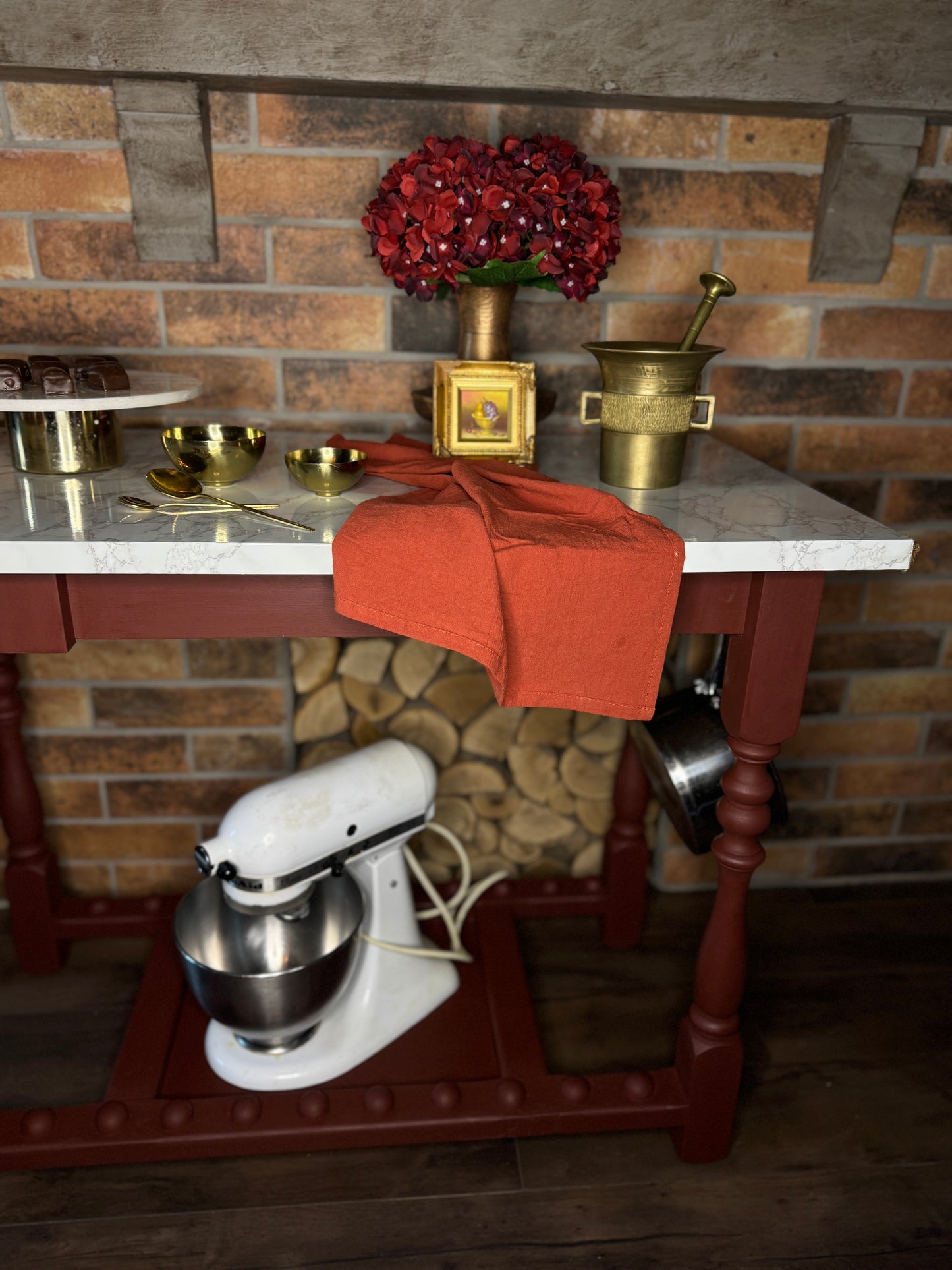 Vintage Handcrafted Upcycled Kitchen Island – Unique & Stylish
