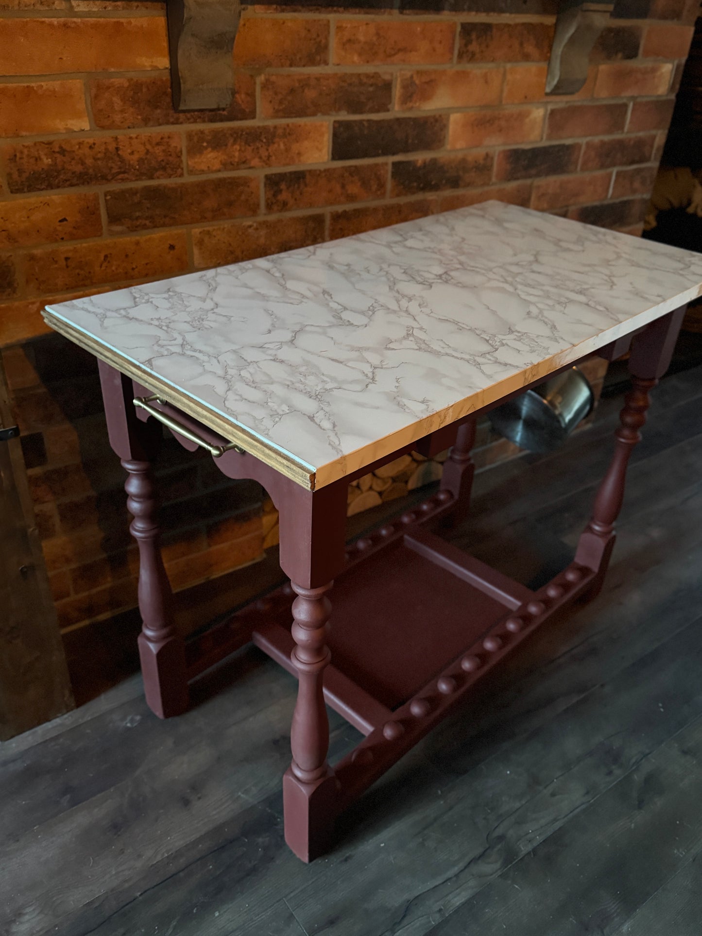 Vintage Handcrafted Upcycled Kitchen Island – Unique & Stylish