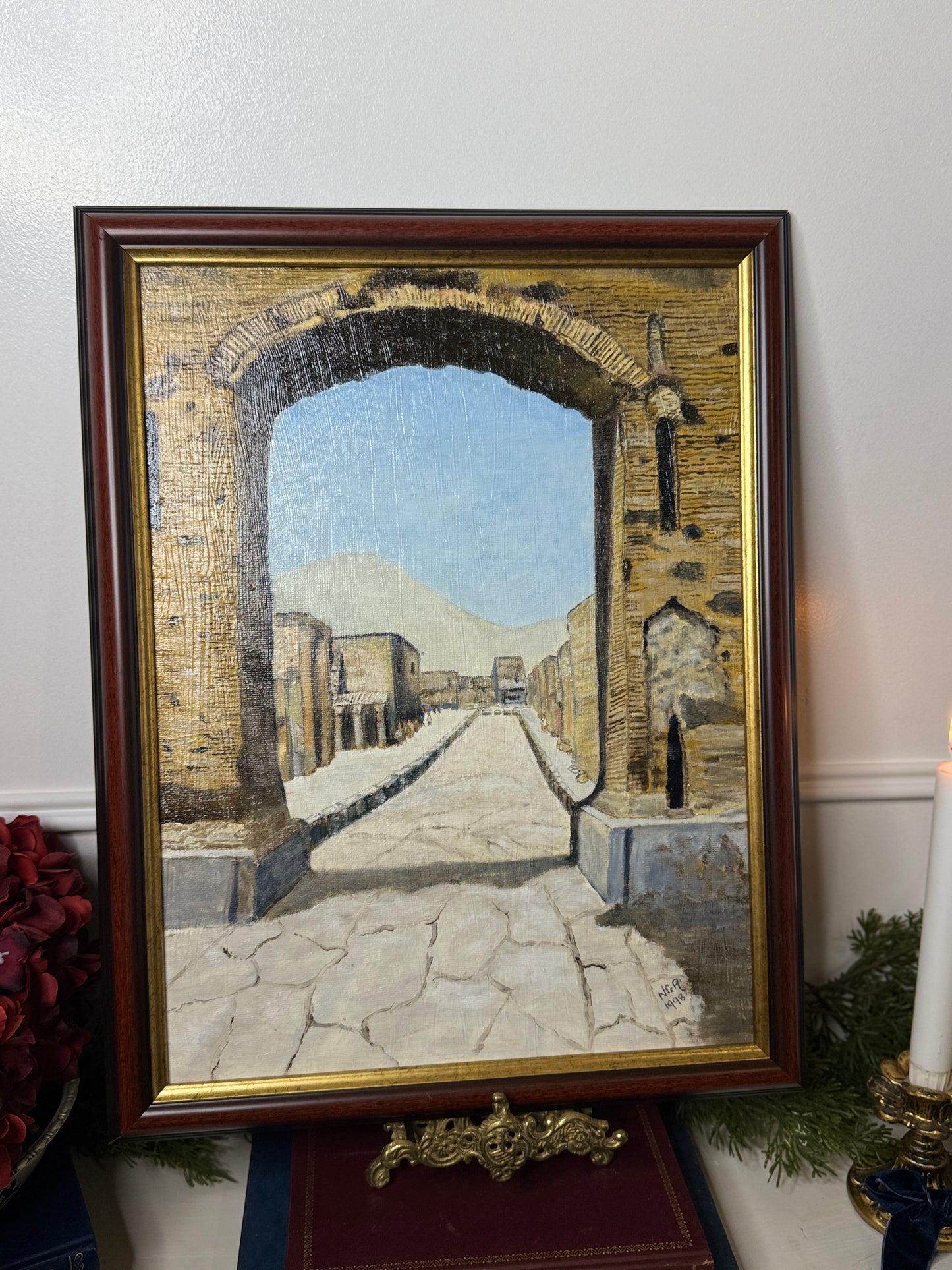 Heritage Pathways – Vintage Roman Road Scene by N.G. Reynolds