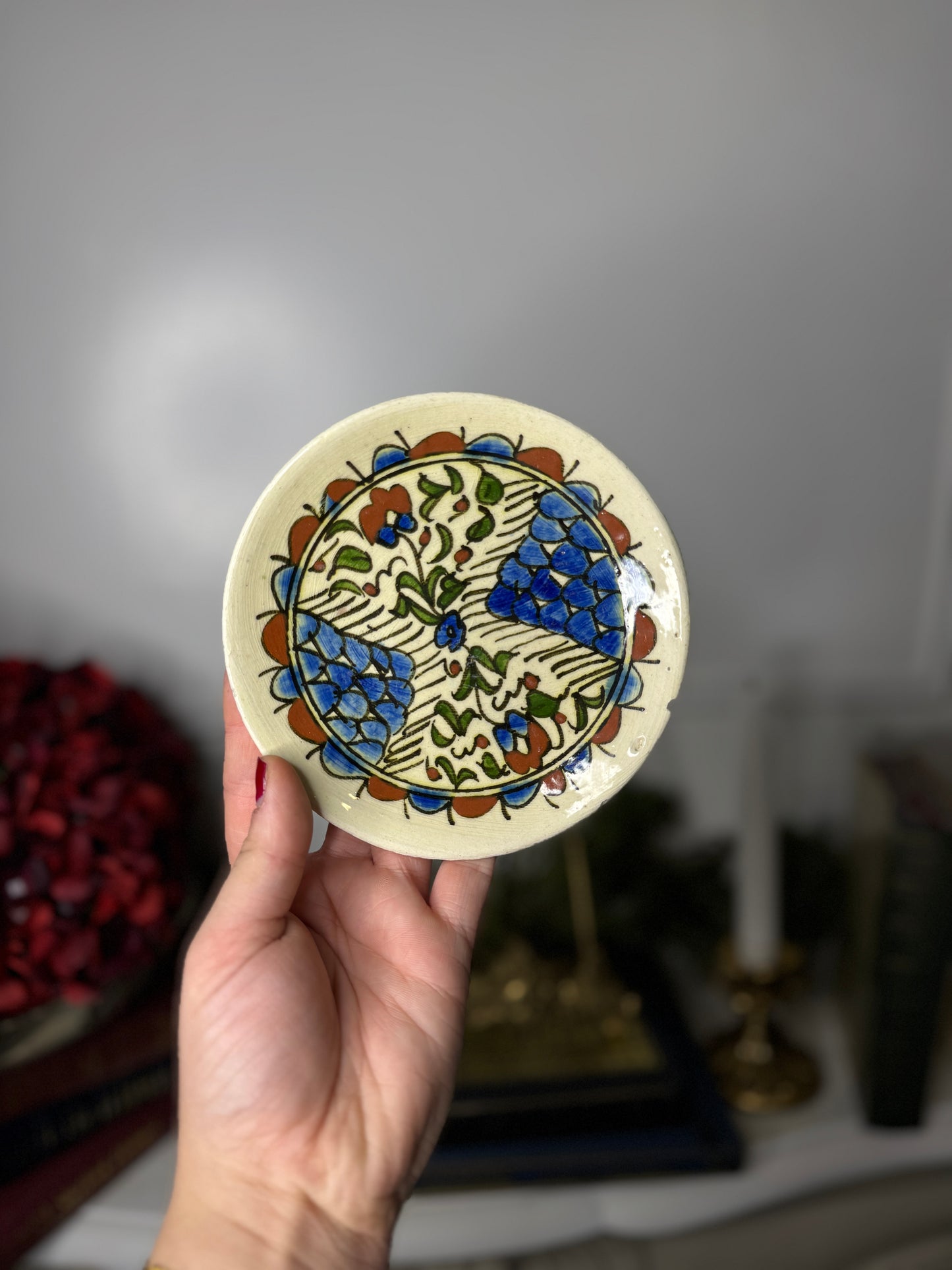 Vintage Hand Painted Small Collectable Wall Plate
