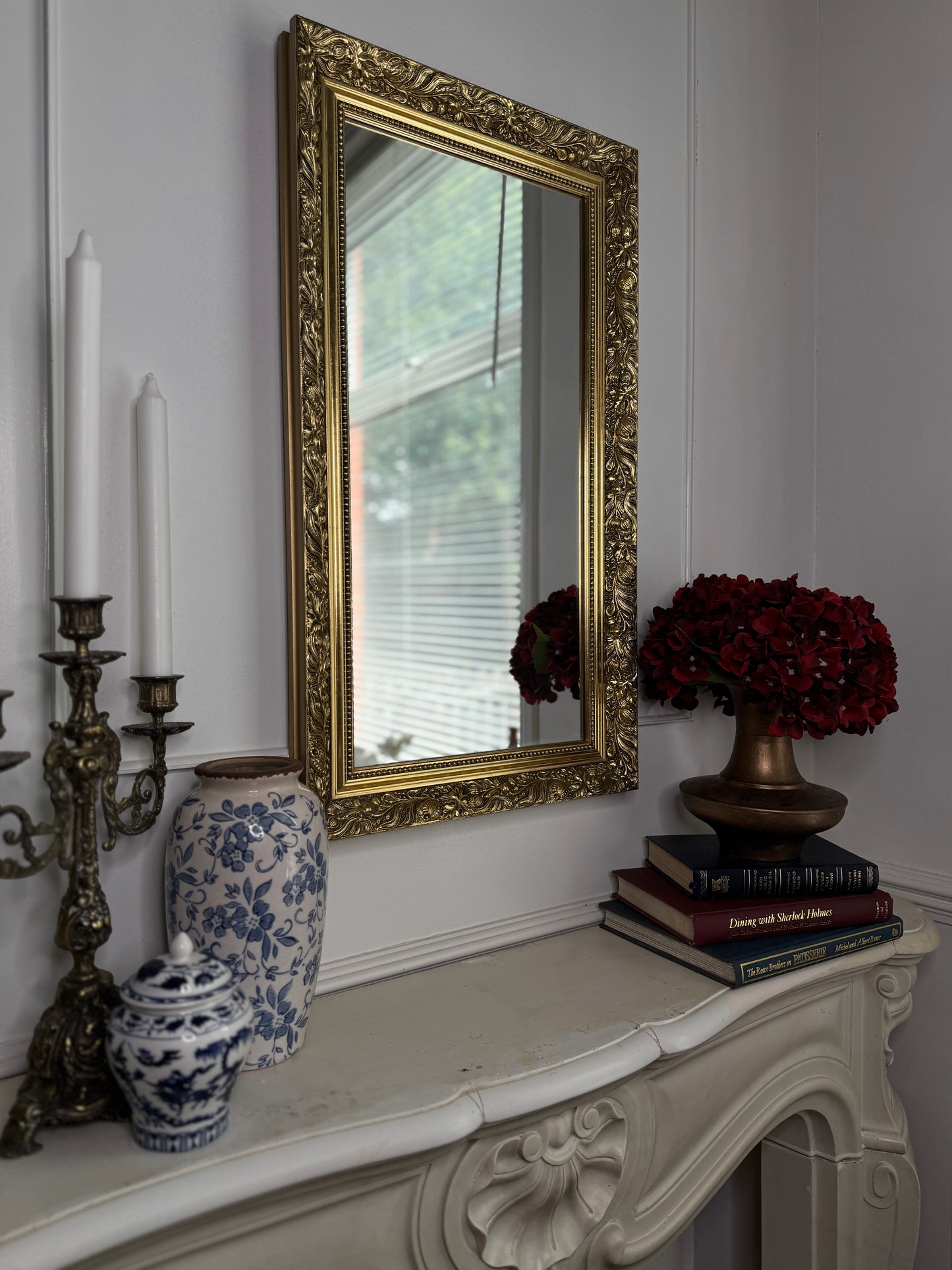 Vintage Belvoir Ornate Gold Medium Mirror