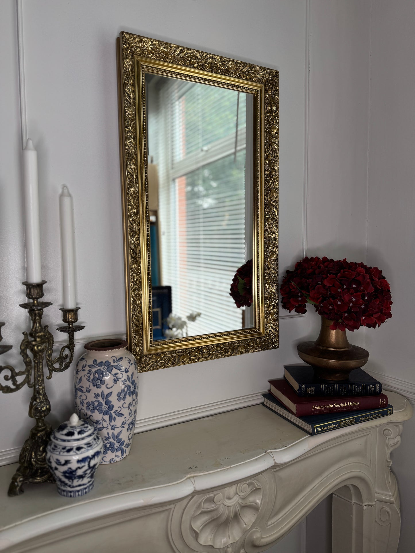 Vintage Belvoir Ornate Gold Medium Mirror
