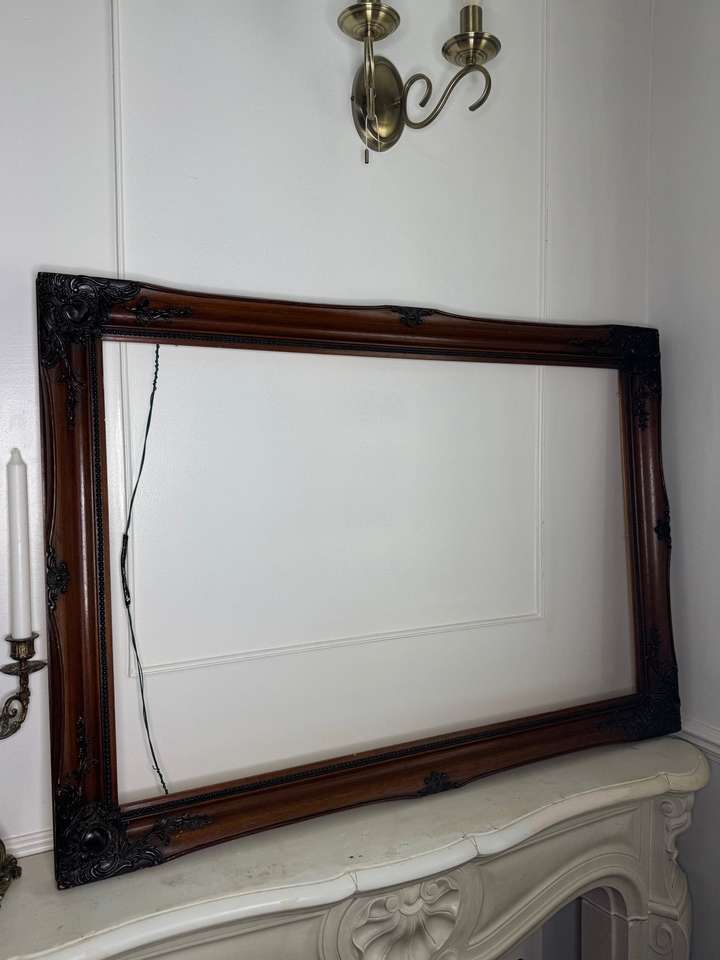 Extra Large Vintage Sorélle Ornate Wooden Frame