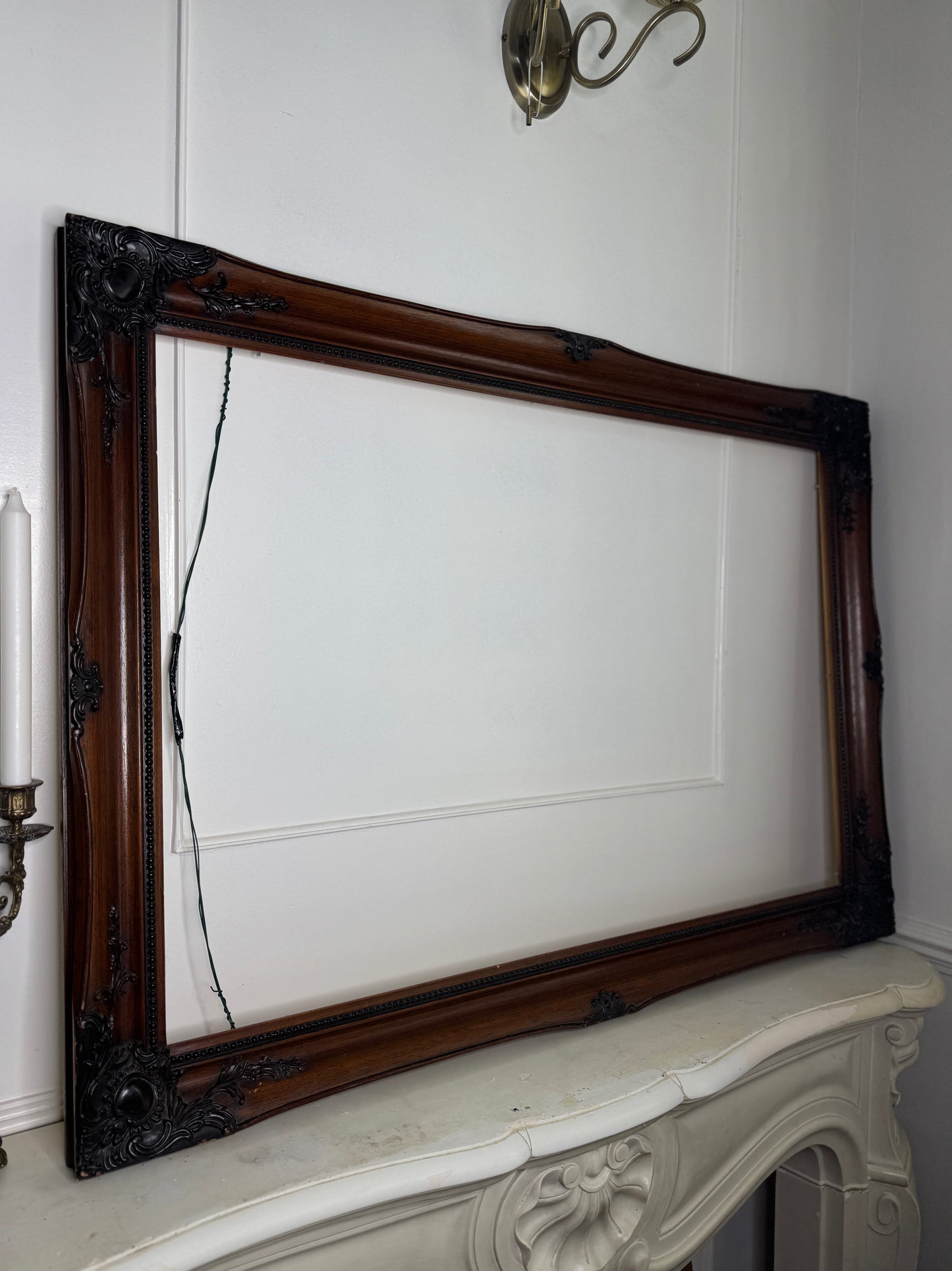 Extra Large Vintage Sorélle Ornate Wooden Frame