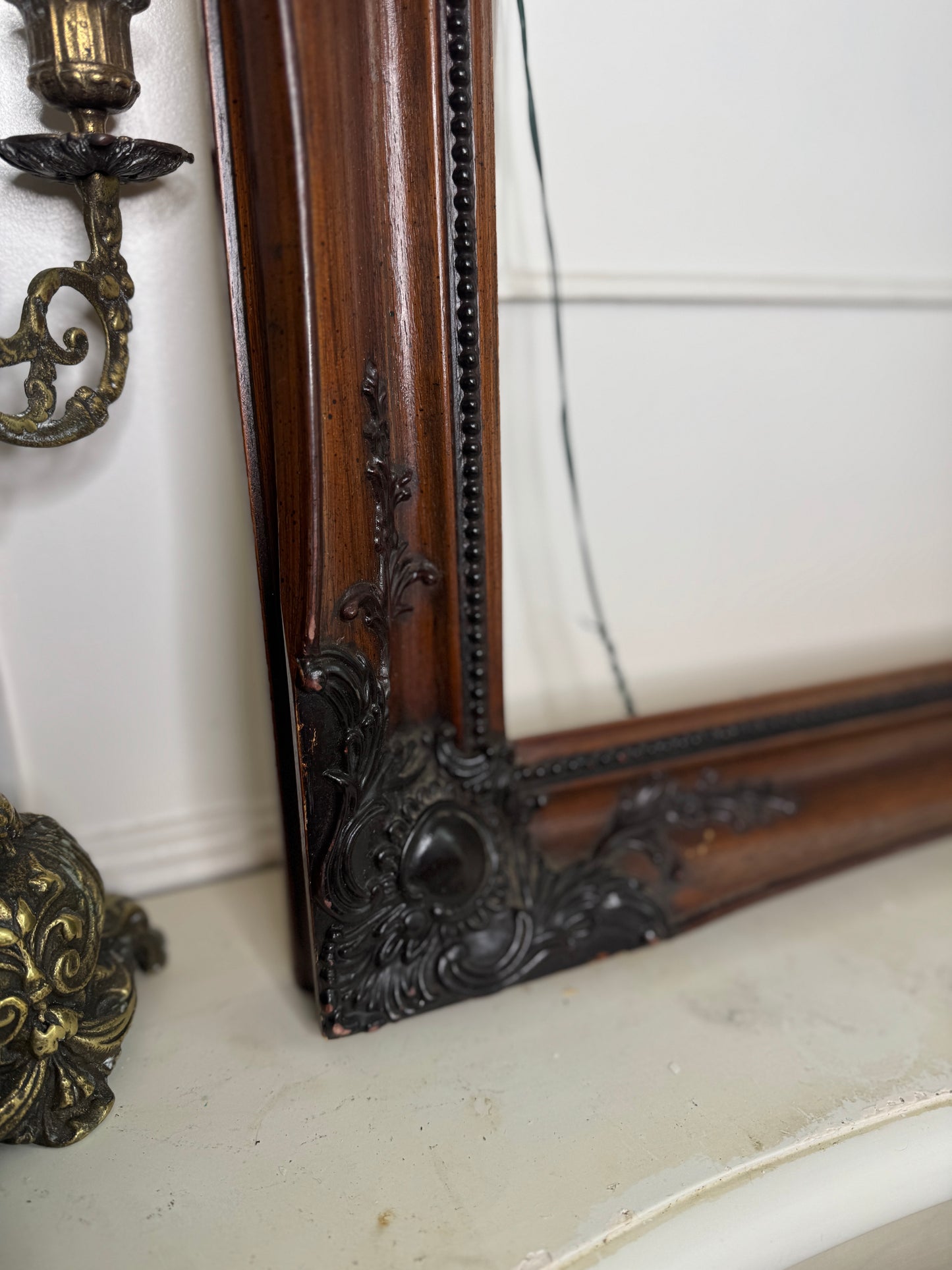 Extra Large Vintage Sorélle Ornate Wooden Frame