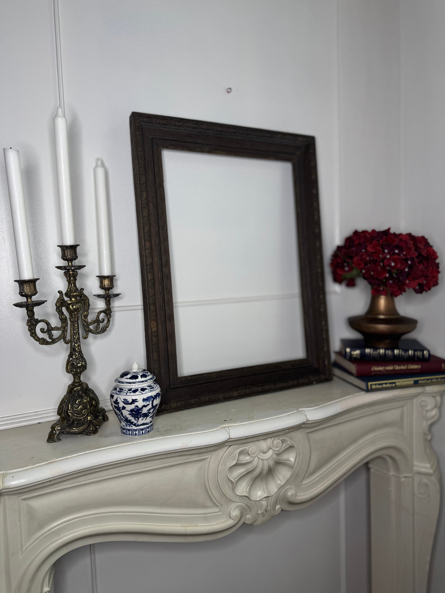 Victorian Carved Oak Carved Frame