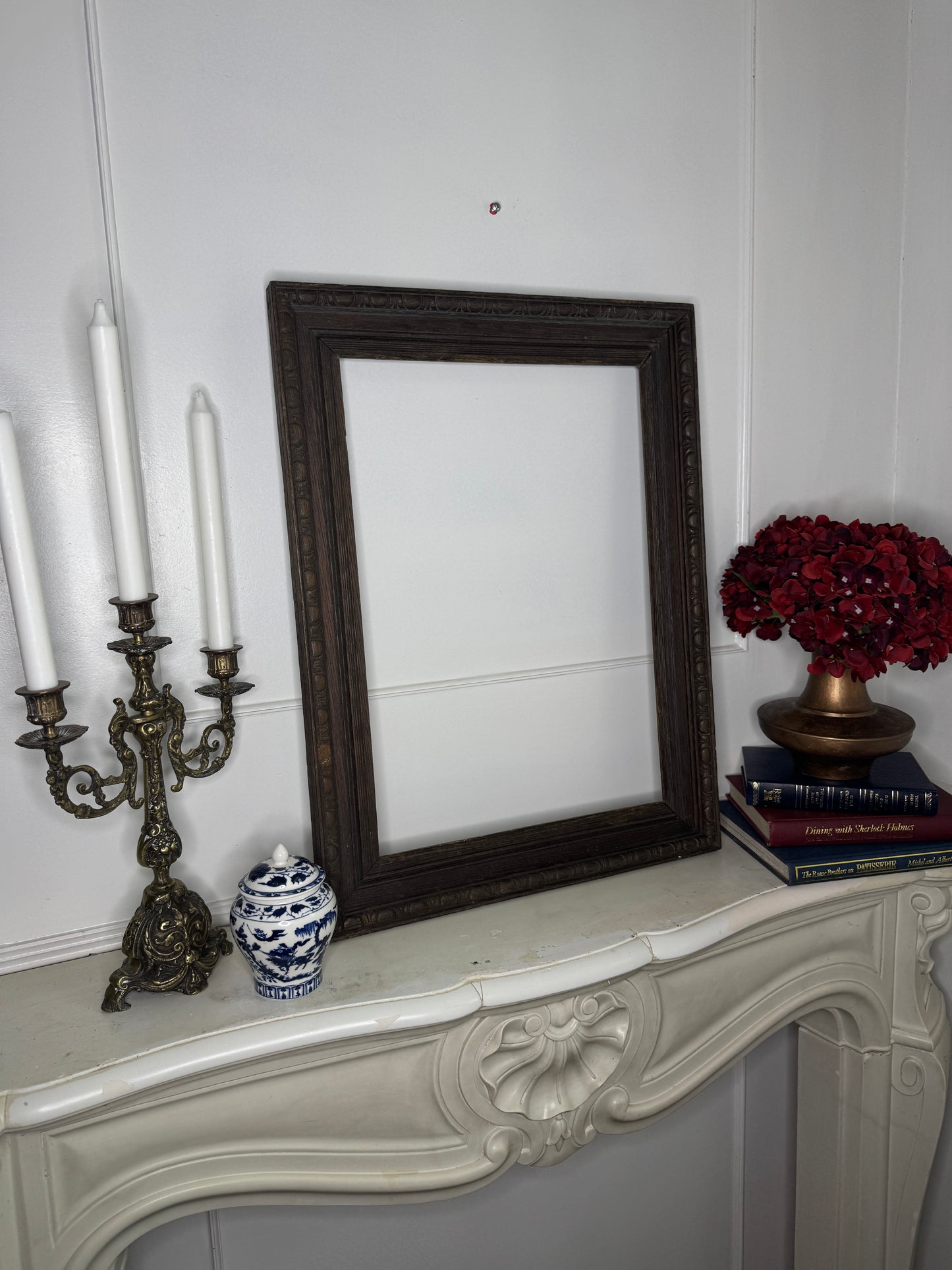 Victorian Carved Oak Carved Frame