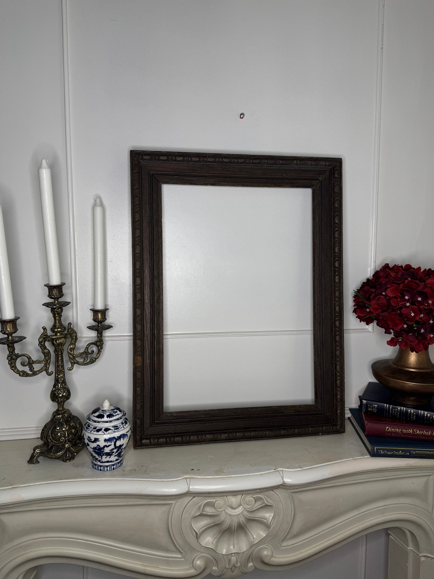 Victorian Carved Oak Carved Frame