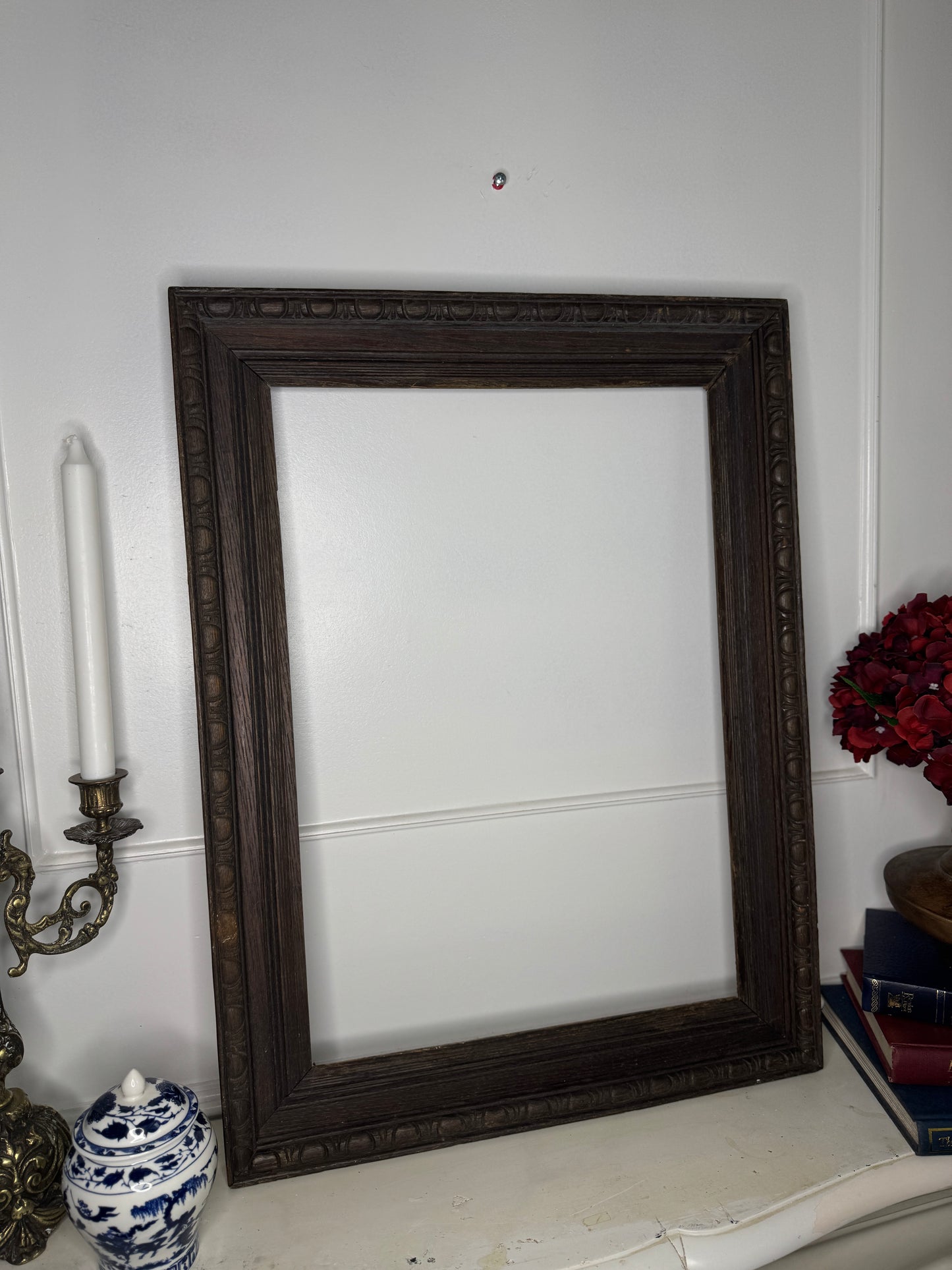 Victorian Carved Oak Carved Frame