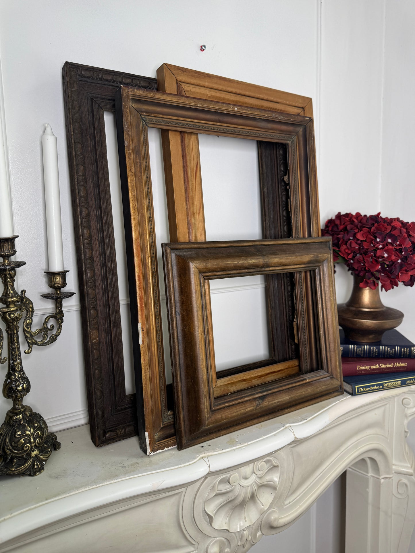 Victorian Carved Oak Carved Frame