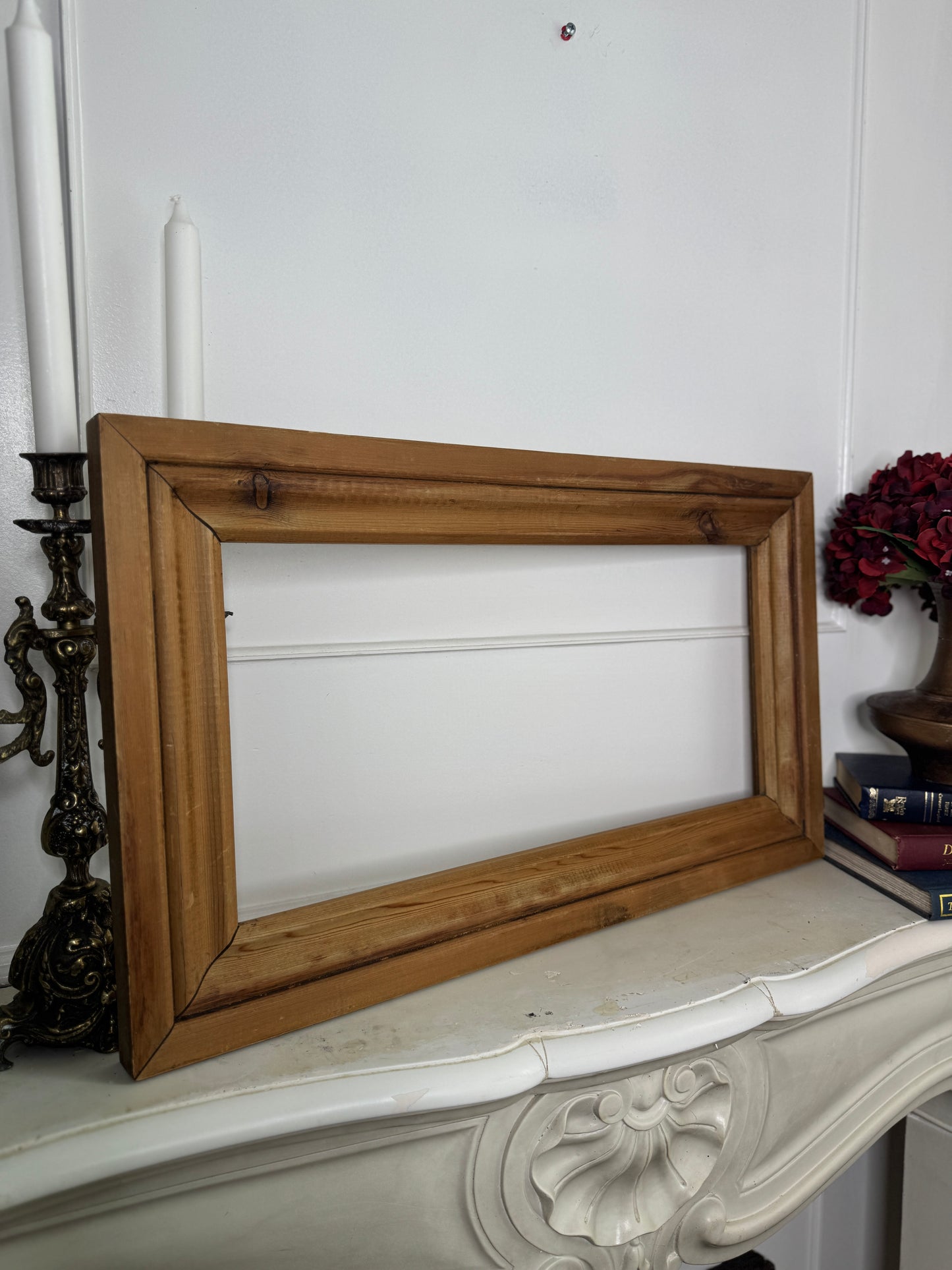Antique Heavy Thick Oak Wooden Frame Rustic Collection