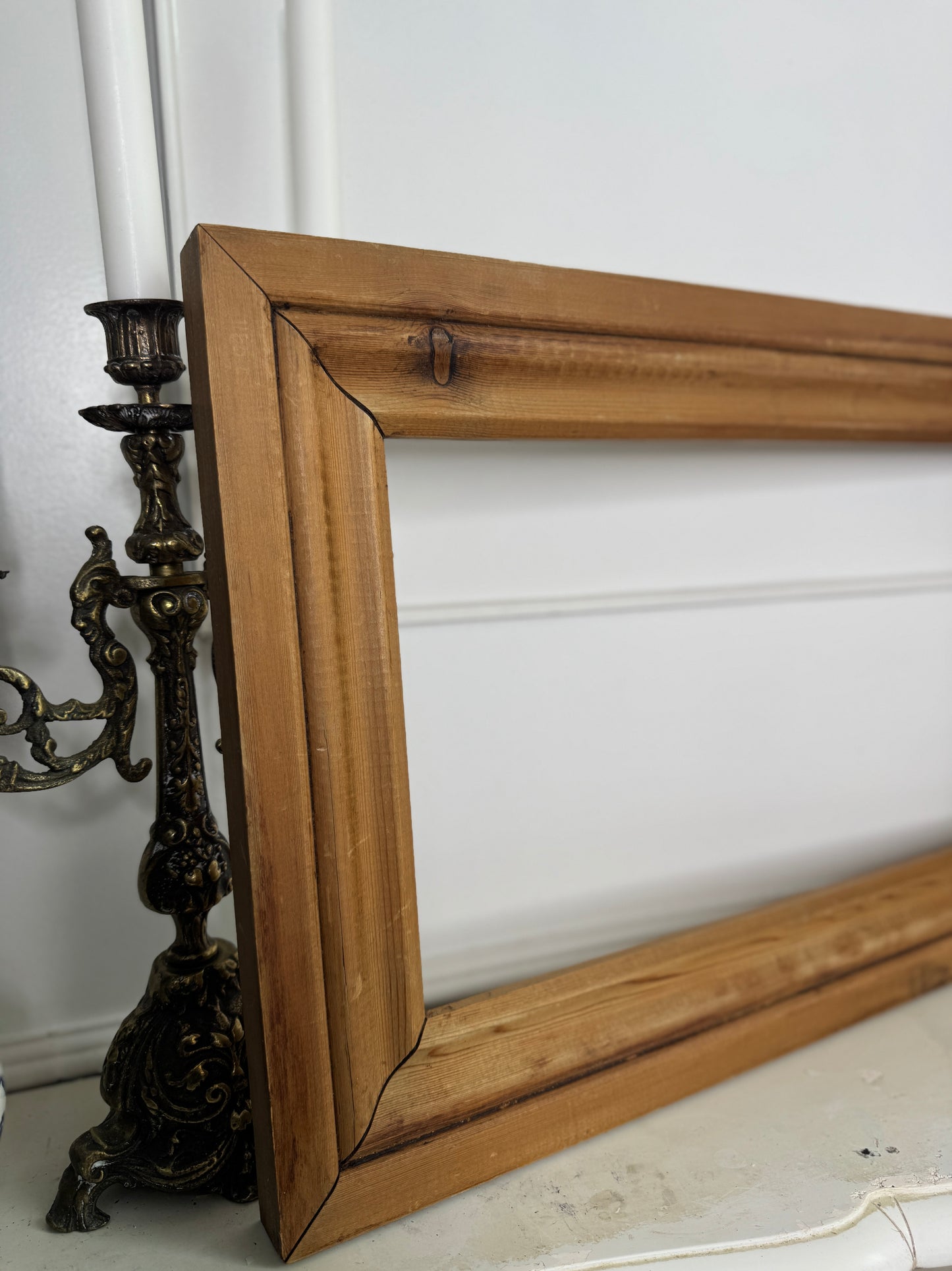 Antique Heavy Thick Oak Wooden Frame Rustic Collection