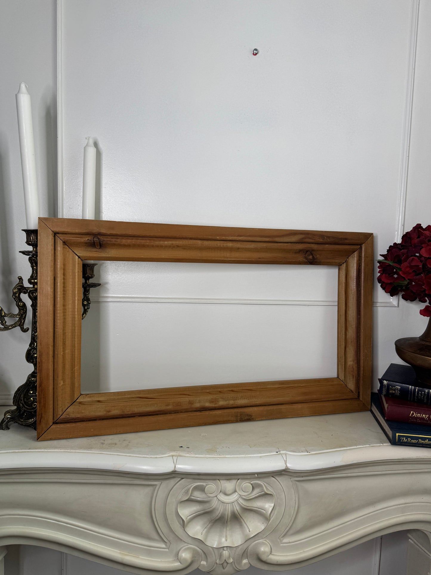 Antique Heavy Thick Oak Wooden Frame Rustic Collection