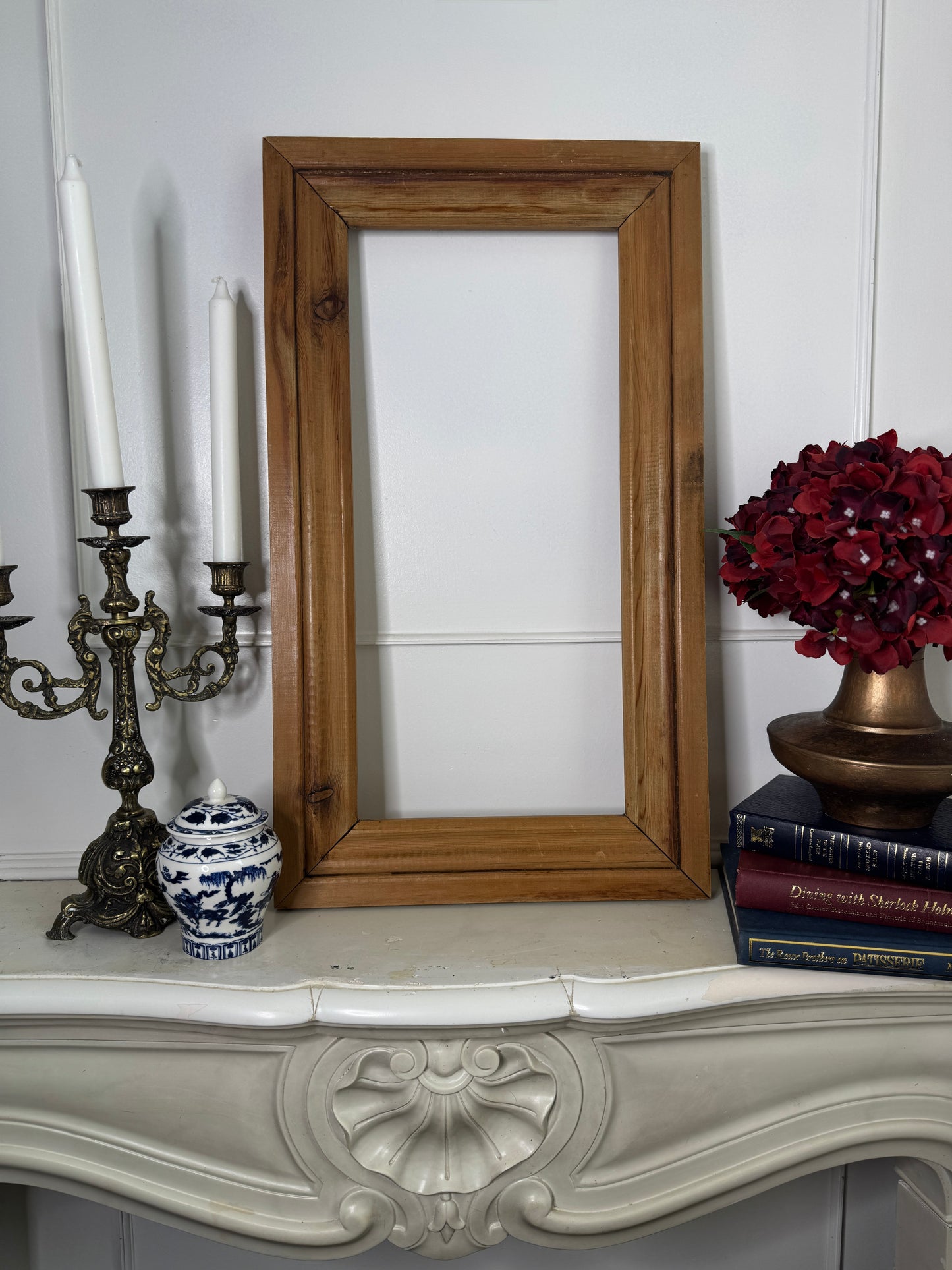 Antique Heavy Thick Oak Wooden Frame Rustic Collection