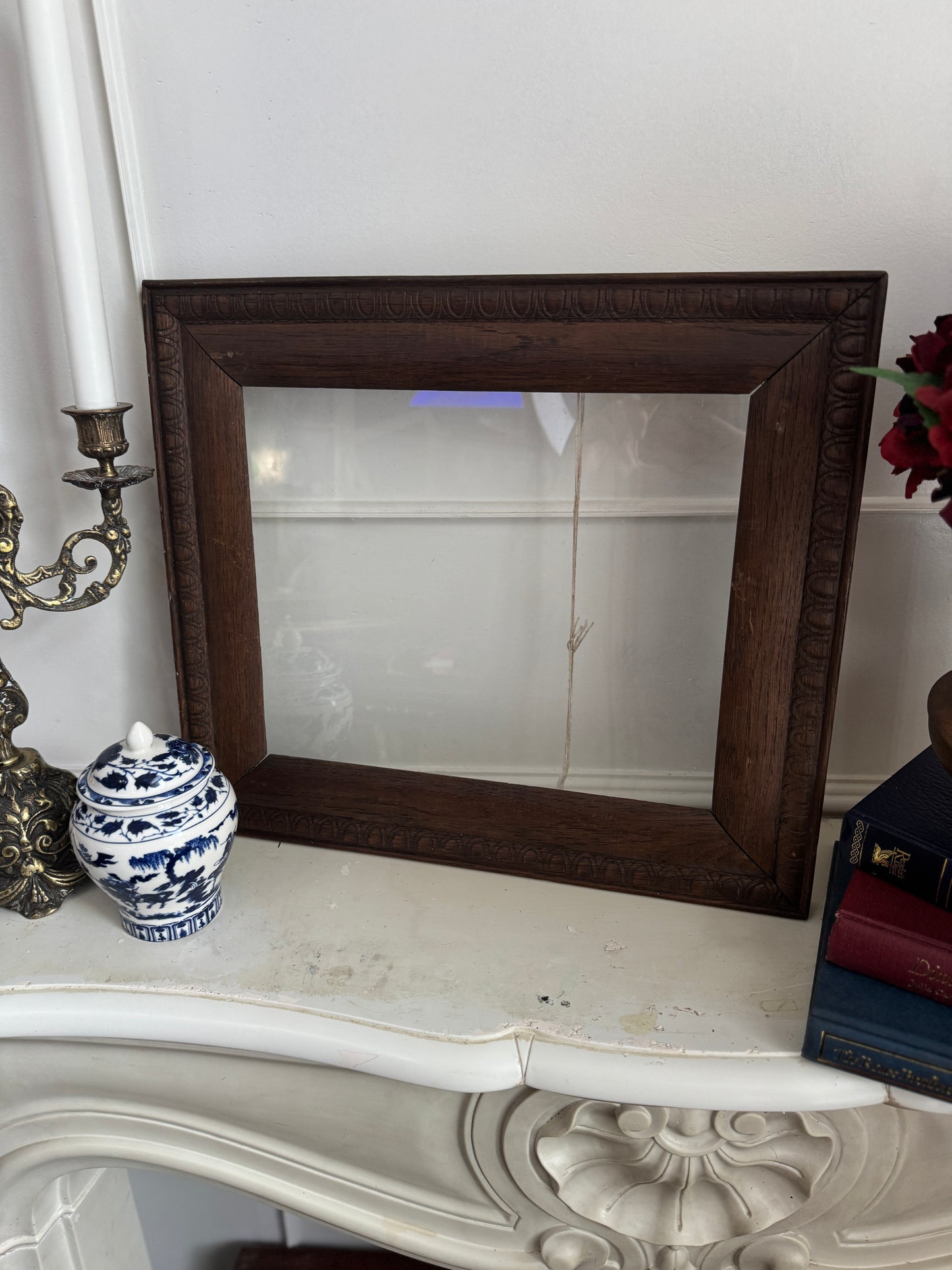 Antique Carved Wooden Frame Rustic Collection