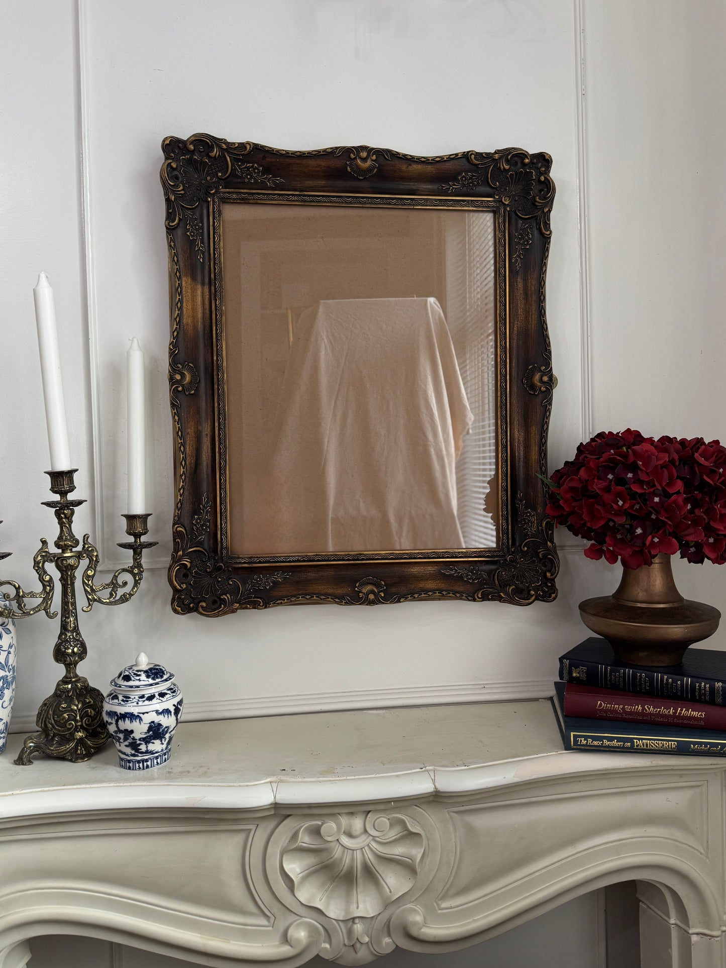 Black & Gold Rare Antique Texas Gilt Frame