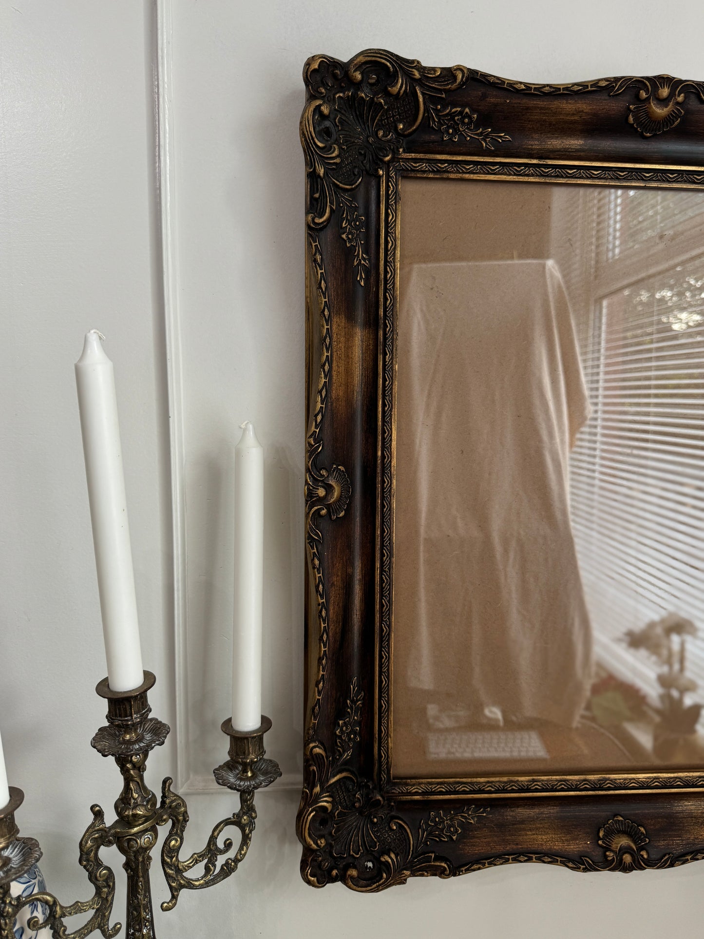 Black & Gold Rare Antique Texas Gilt Frame