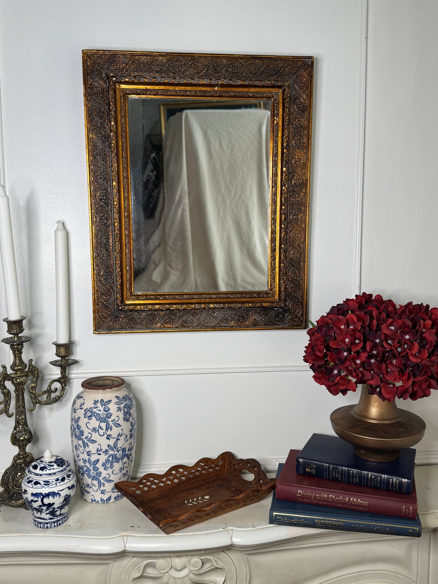 Vintage Gilt Wooden Framed Mirror – Unique Antique Statement Piece