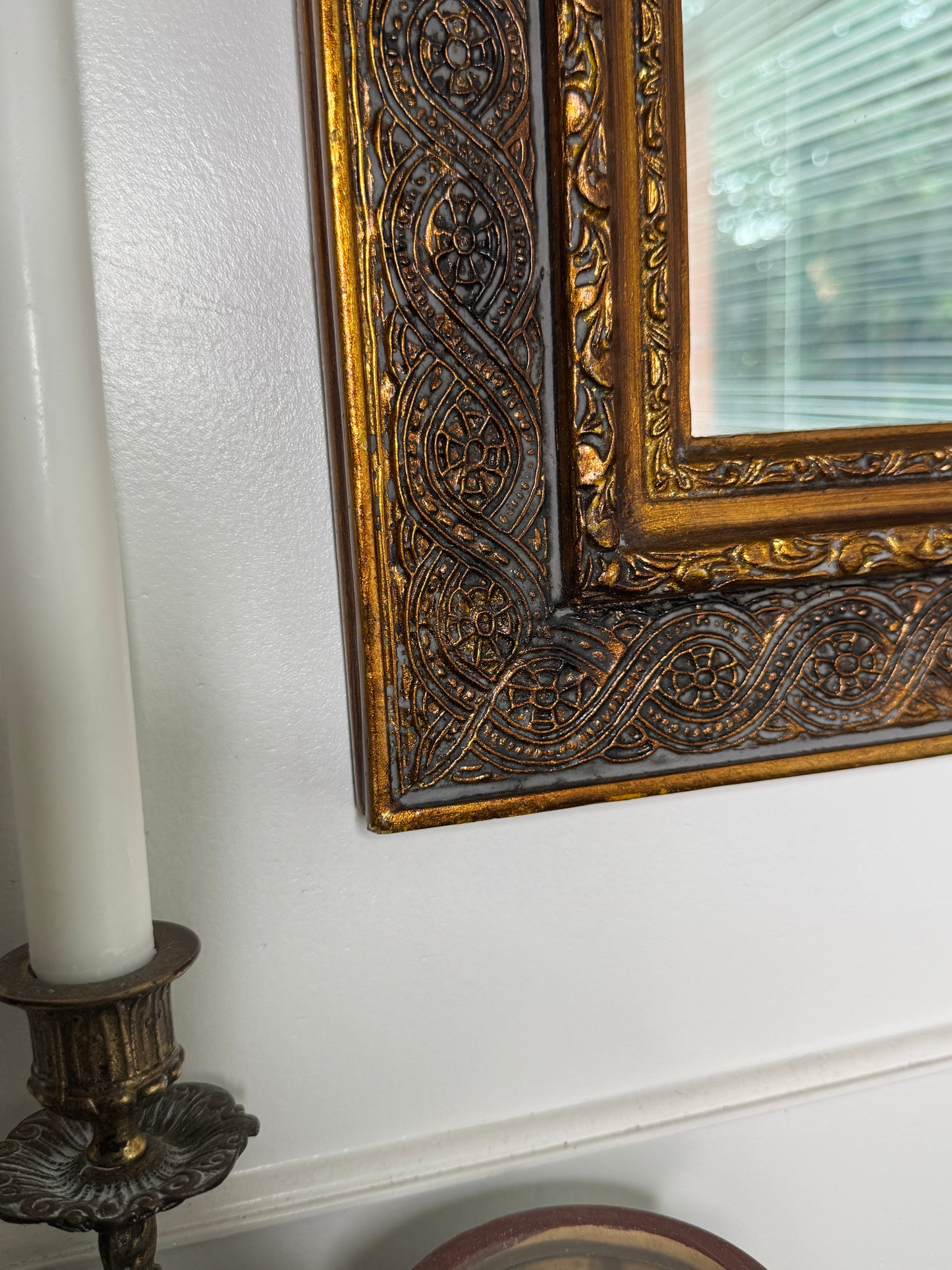 Vintage Gilt Wooden Framed Mirror – Unique Antique Statement Piece