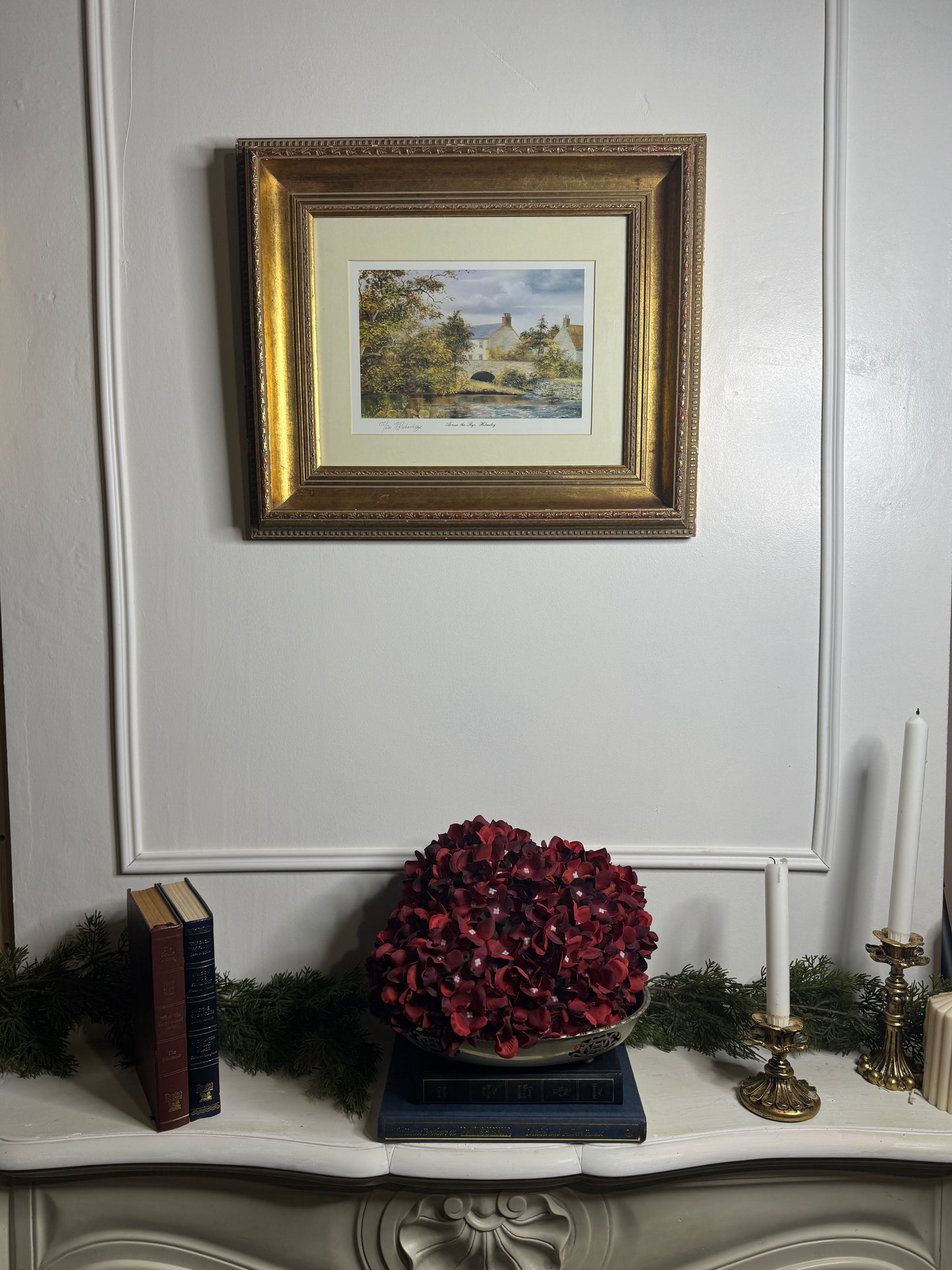 Bob Robert Richardson Signed Limited edition Print – “Across The Rye, Helmsley / Victorian Memories”
