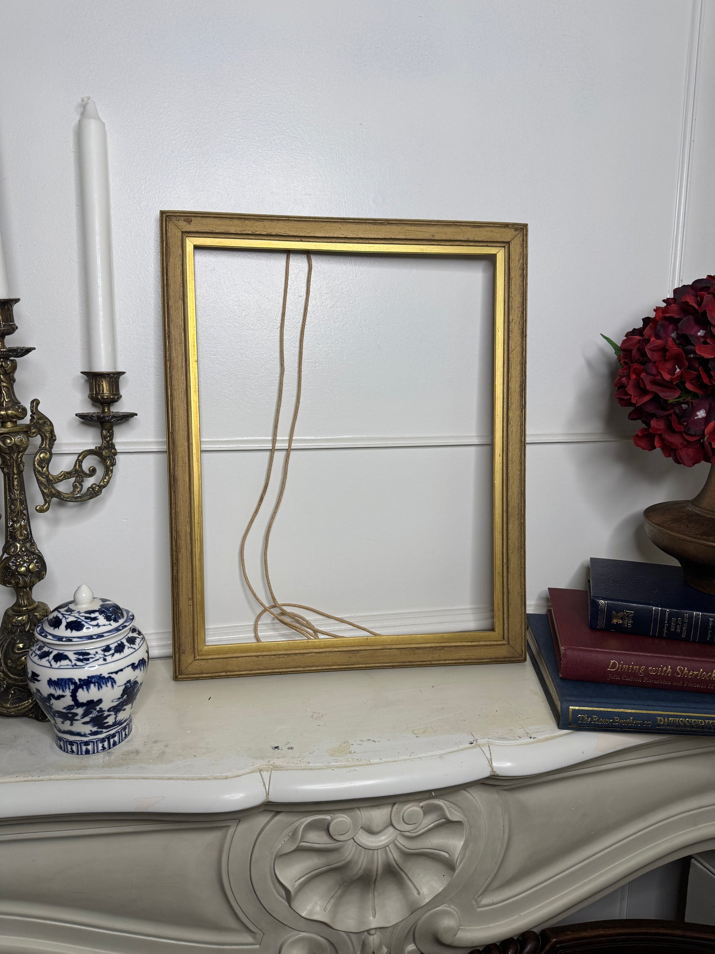 Antique Minimal Ravienne Ornate Gold Small Frame
