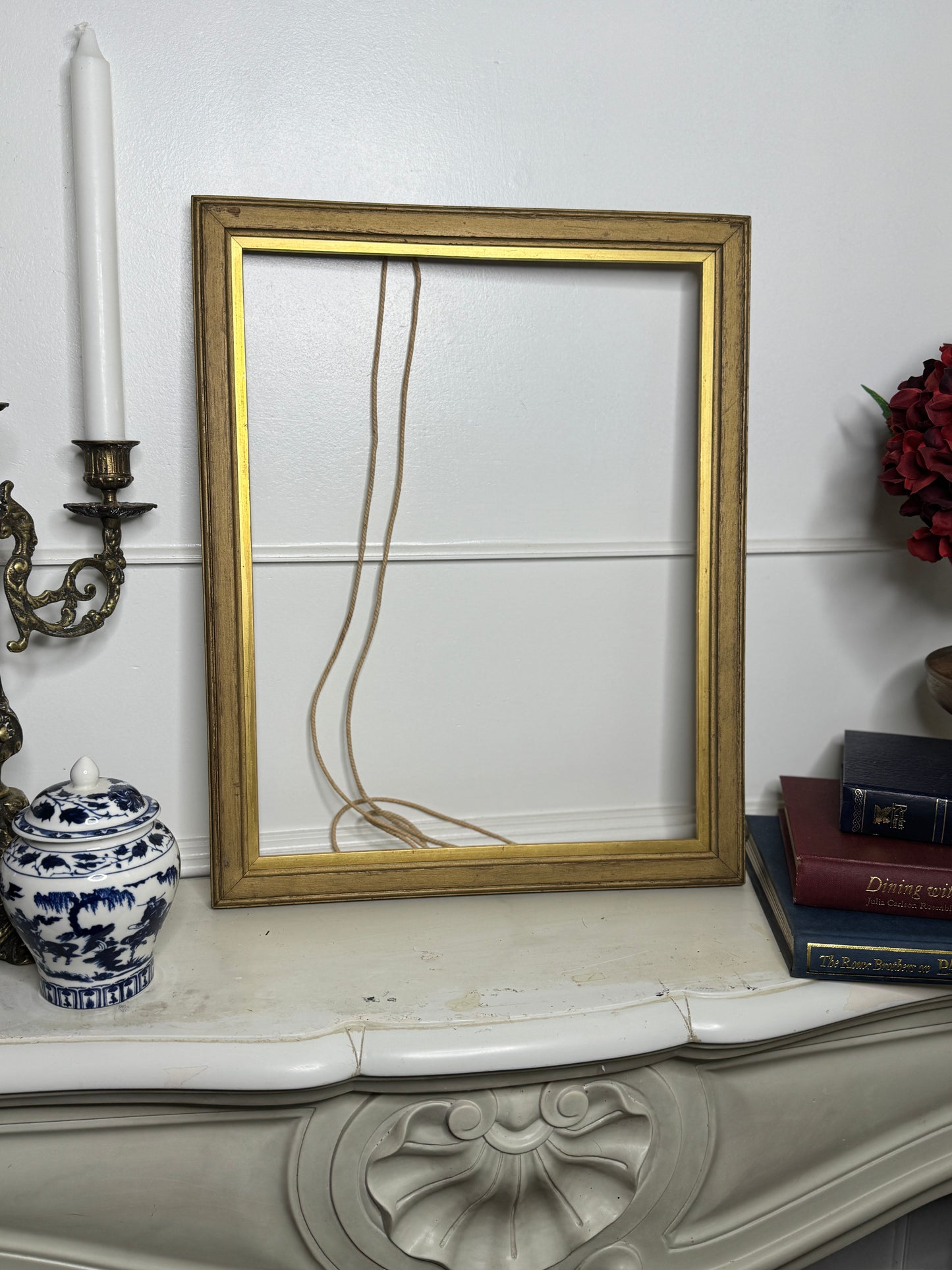Antique Minimal Ravienne Ornate Gold Small Frame