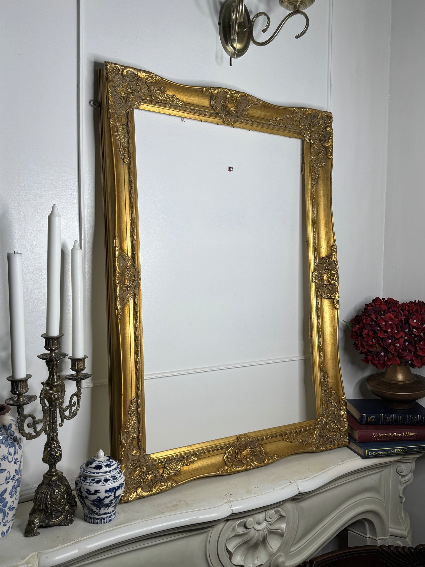Sorelle Ornate Gold Frame with 1970s K. Bowman Original Oil Painting