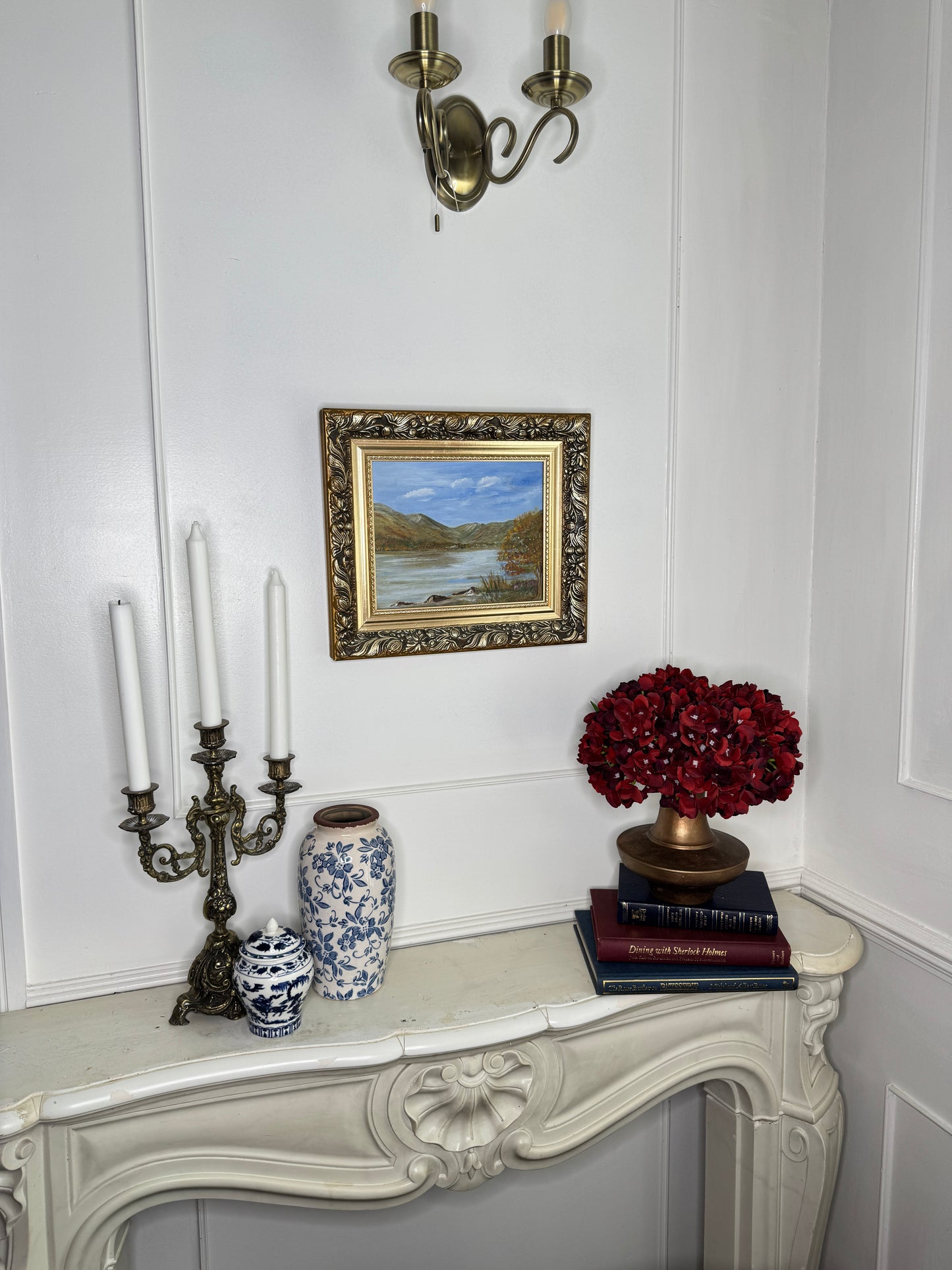 Vintage Oil On Board in a Luxurious Belvoir Ornate Gold Frame
