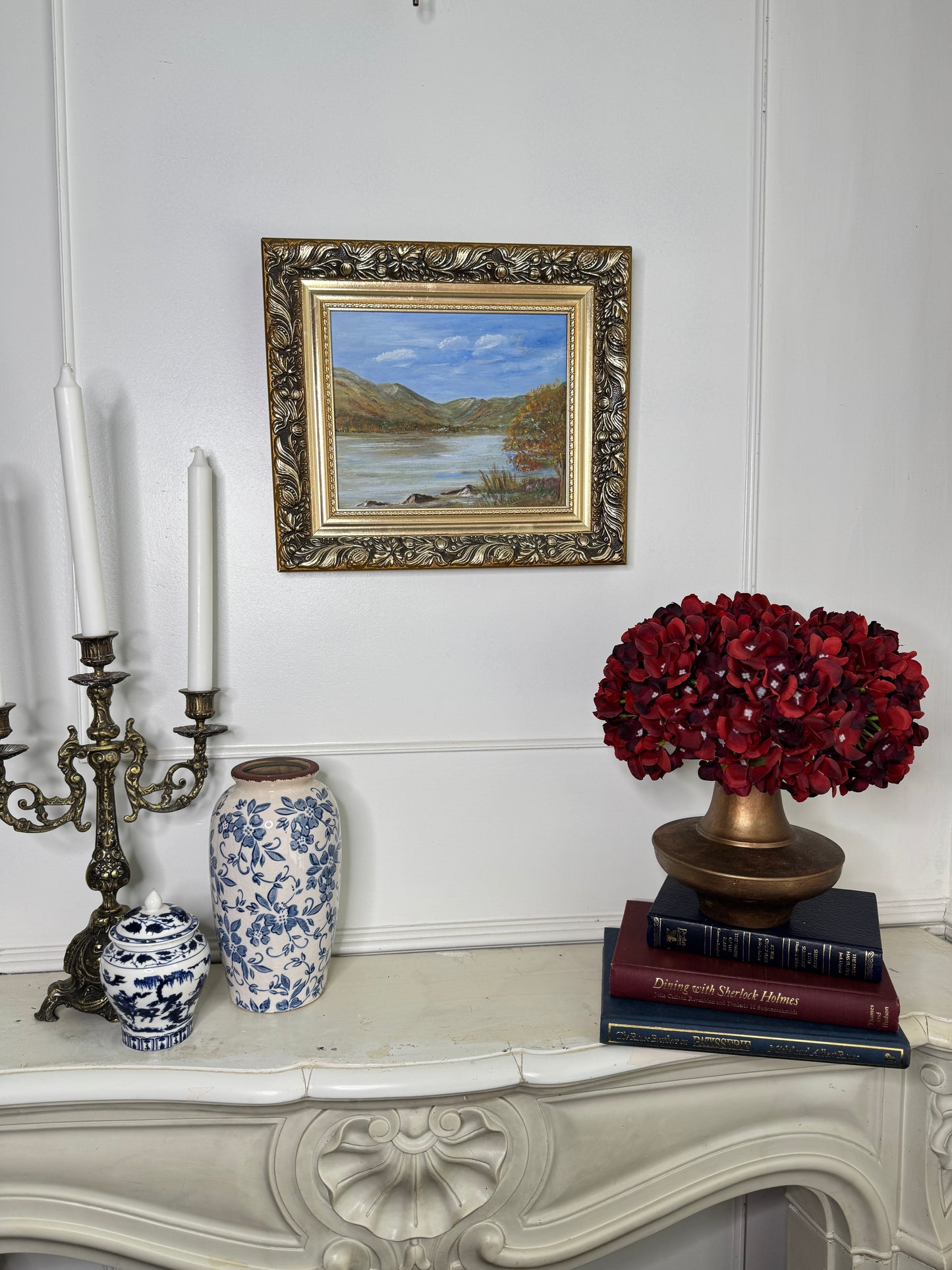 Vintage Oil On Board in a Luxurious Belvoir Ornate Gold Frame