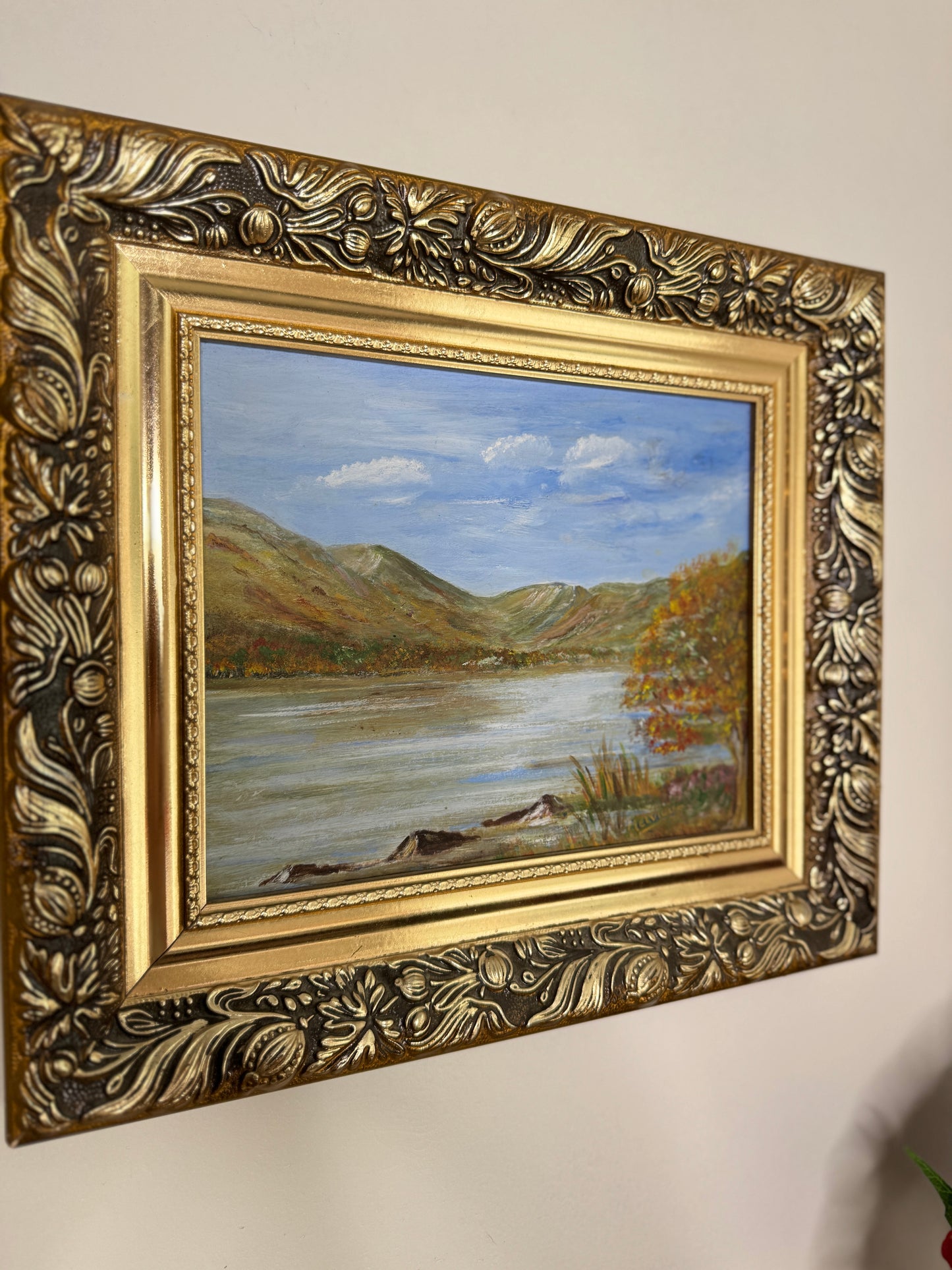 Vintage Oil On Board in a Luxurious Belvoir Ornate Gold Frame