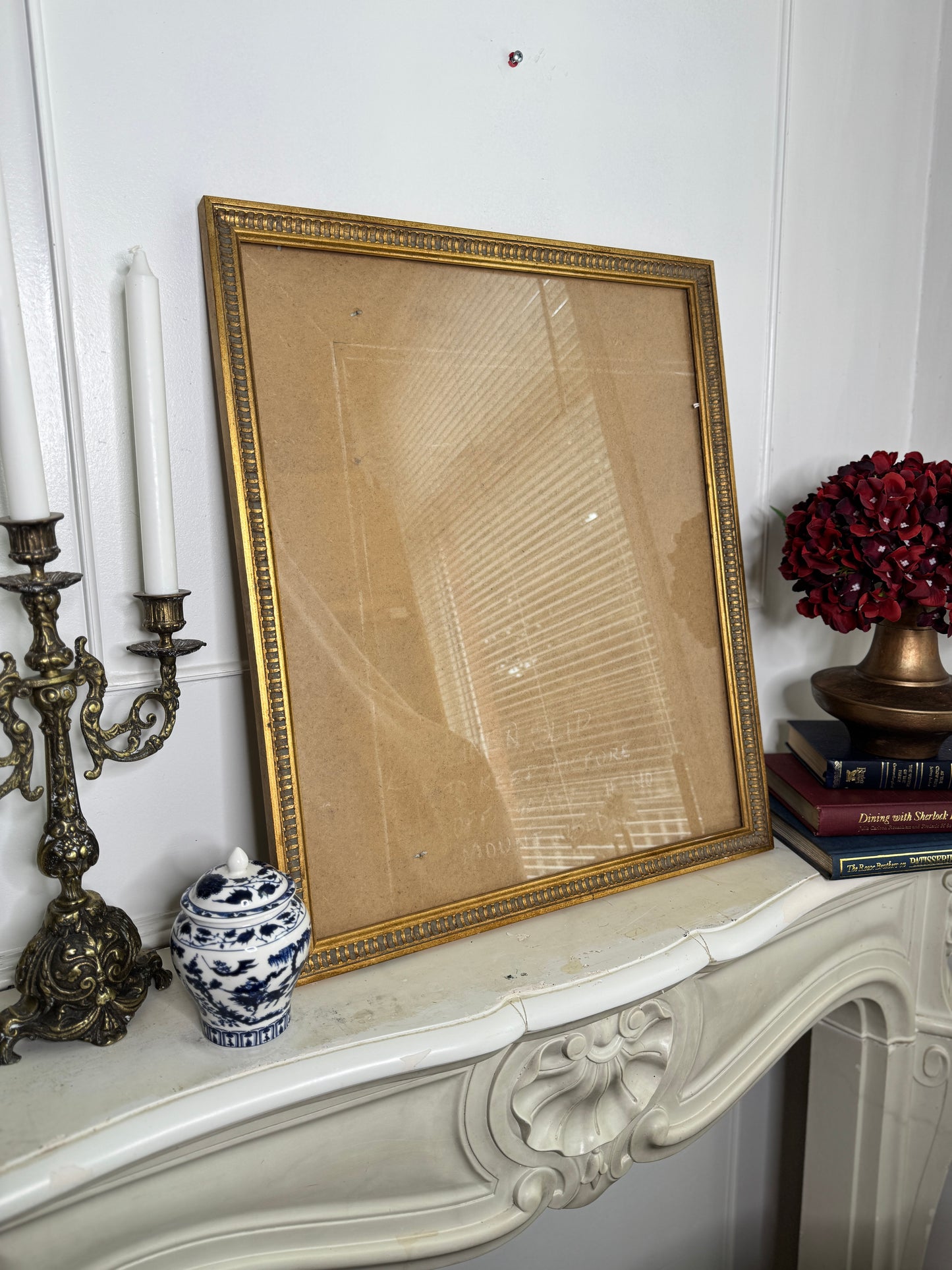 Antique Unique Edge Gold & Grey Themed Camberleigh Frame