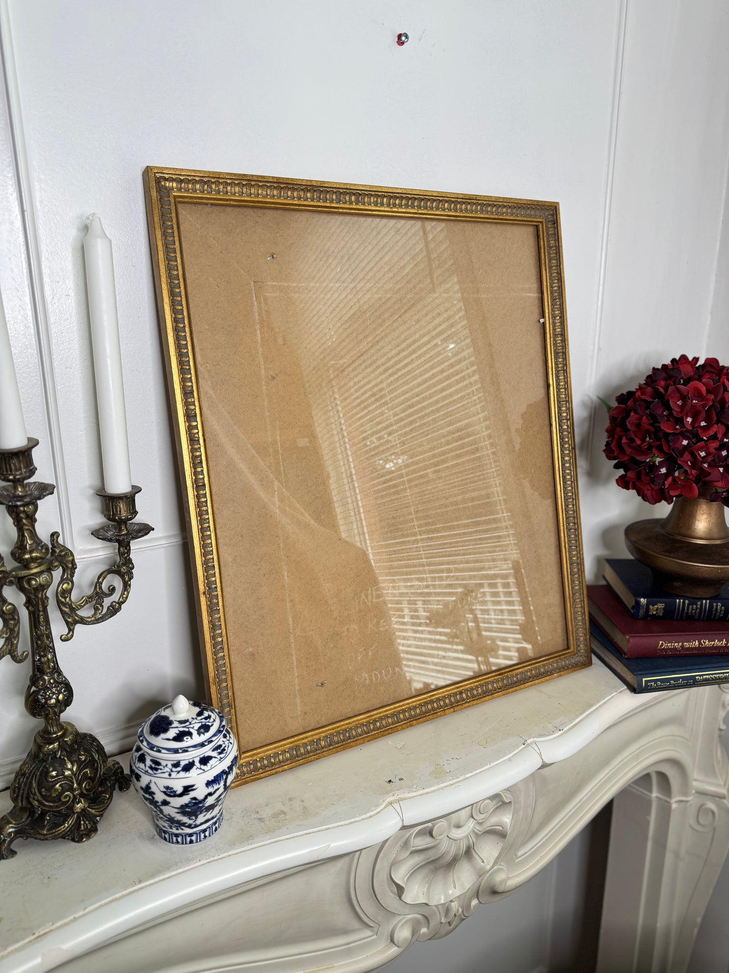 Antique Unique Edge Gold & Grey Themed Camberleigh Frame