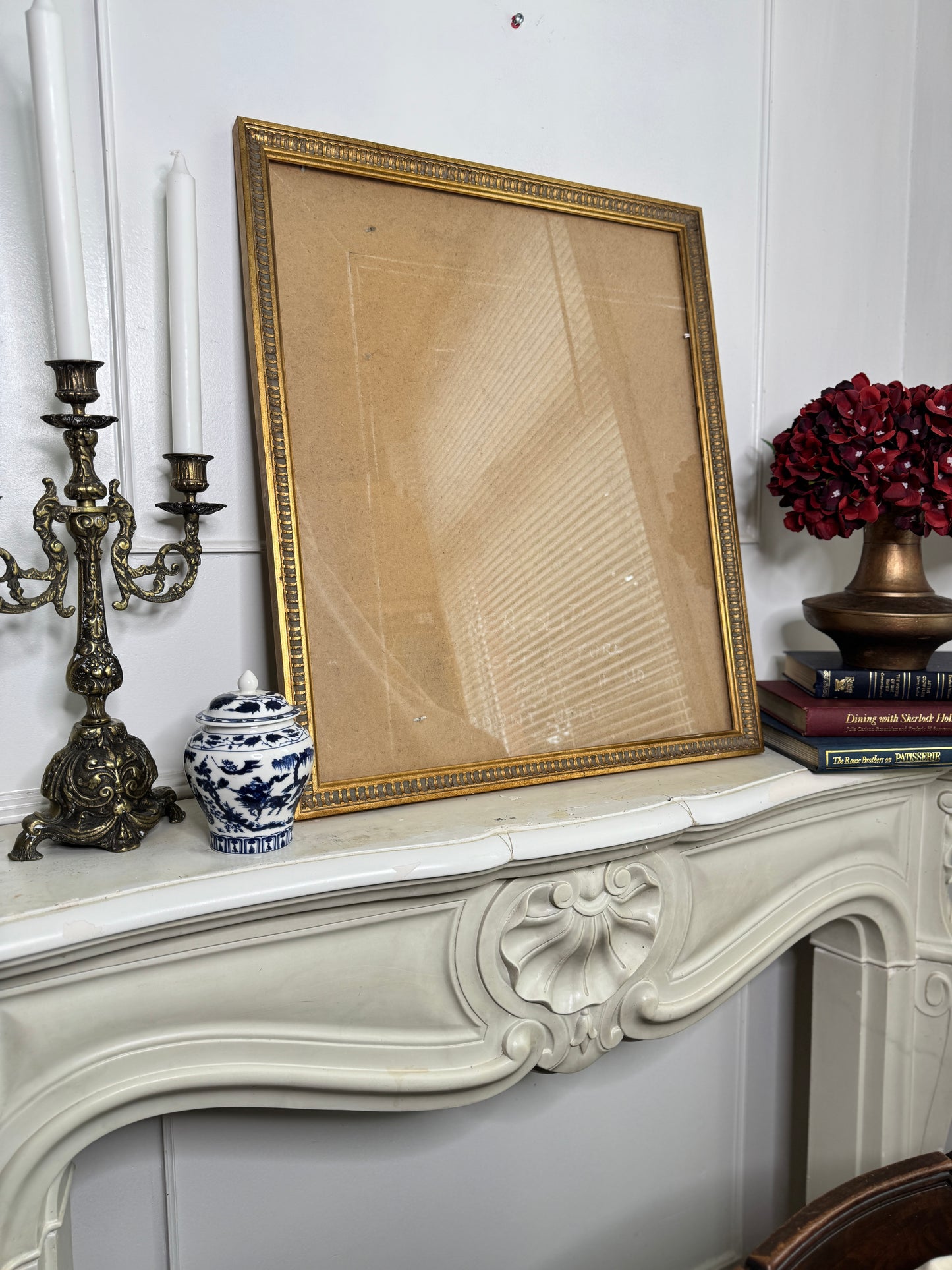 Antique Unique Edge Gold & Grey Themed Camberleigh Frame