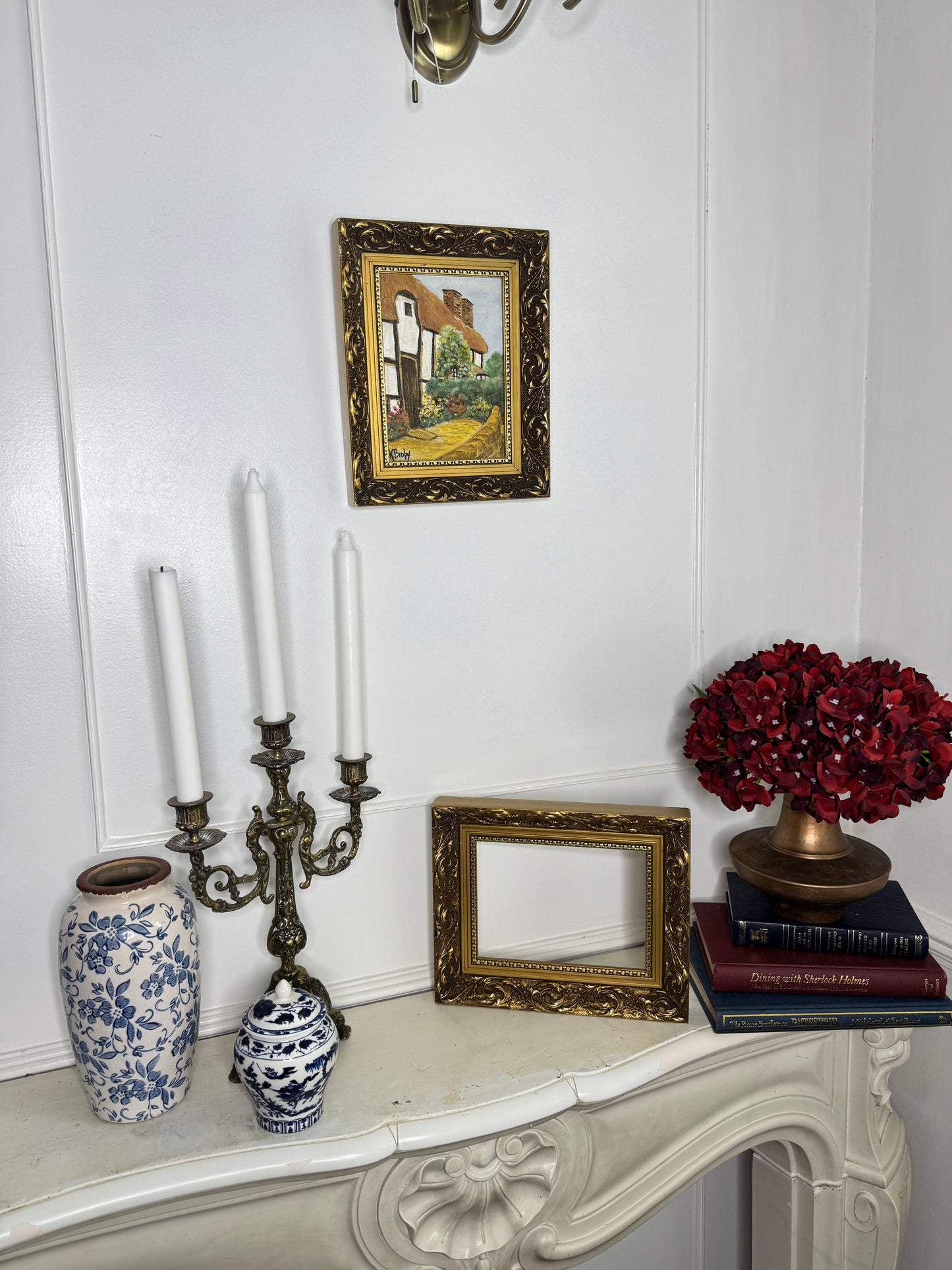 Small Oil Painting Signed by K. Broby in Elowen Frame