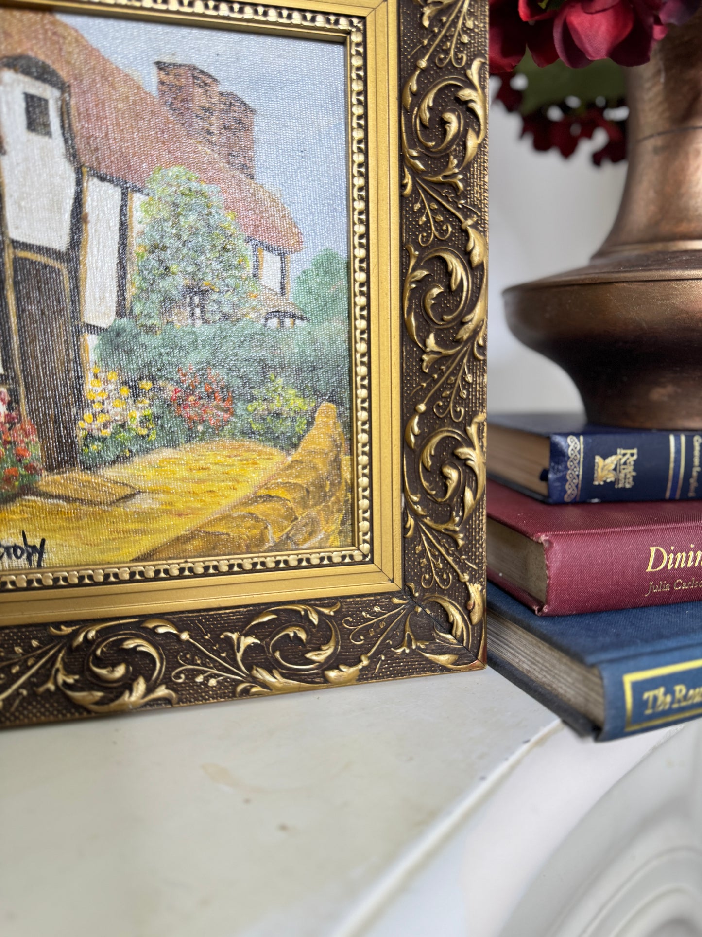 Small Oil Painting Signed by K. Broby in Elowen Frame