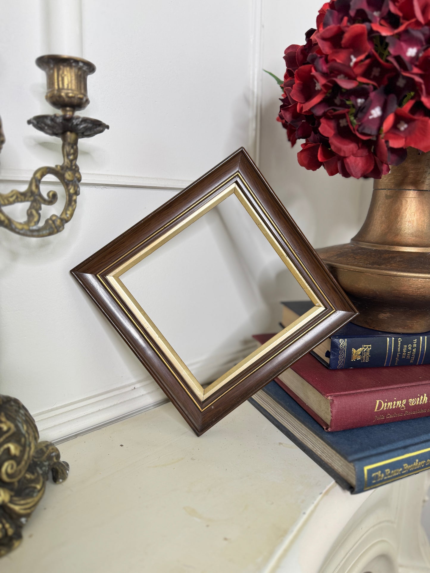 Antique Wooden Double Mini Braymorei Frame