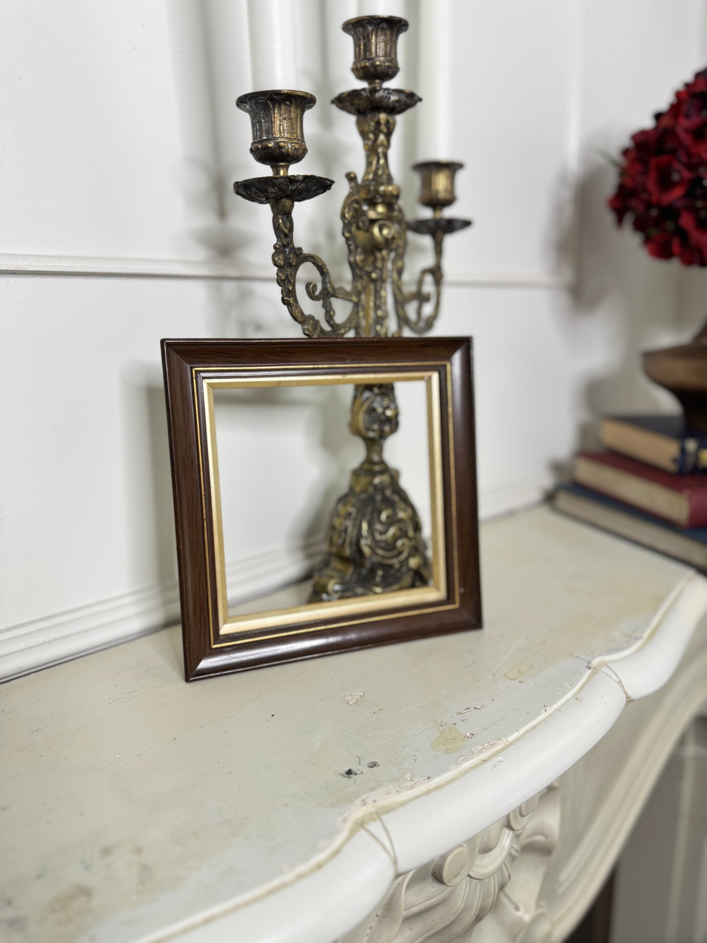 Antique Wooden Double Mini Braymorei Frame