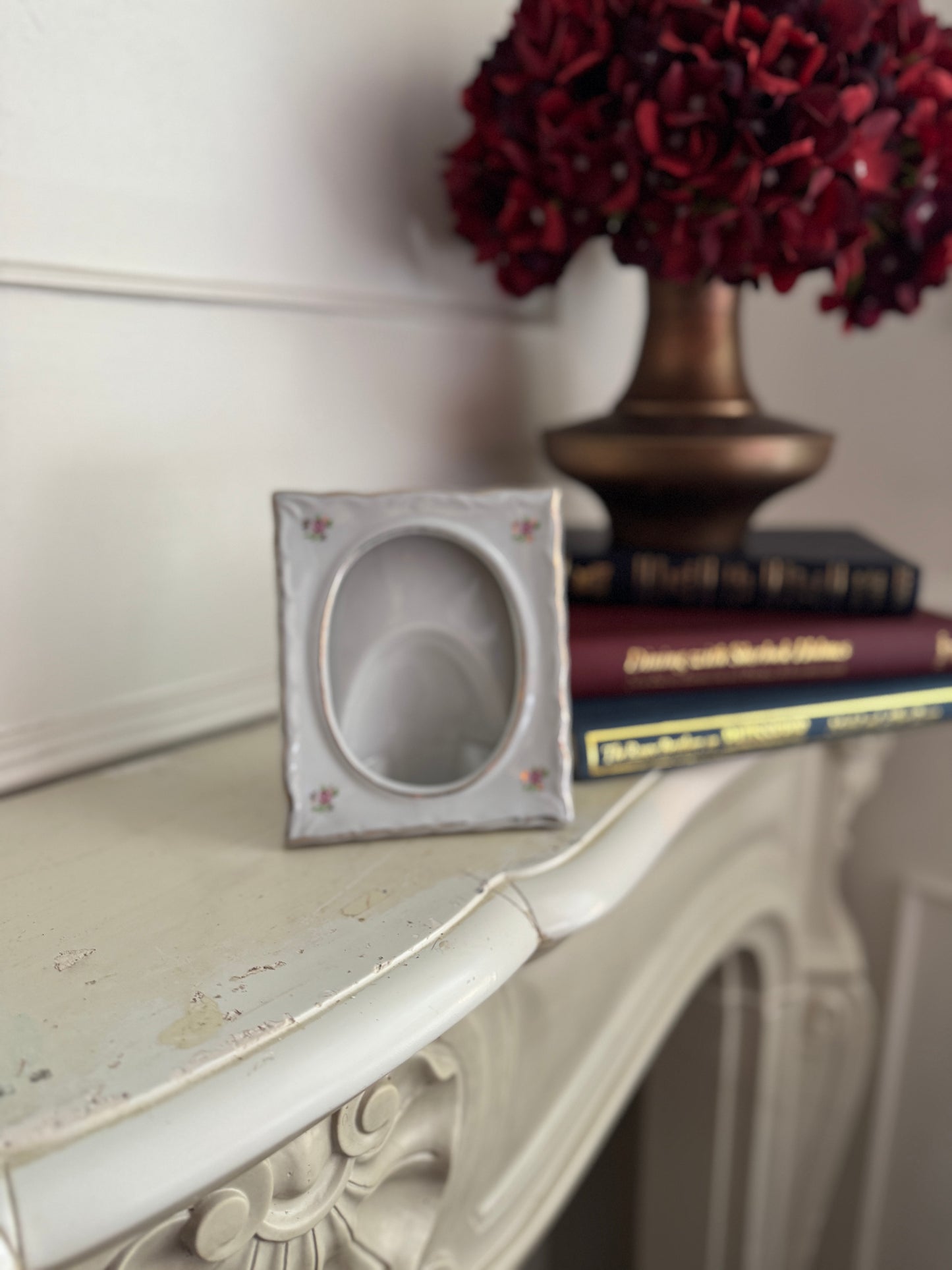 Vintage Small Ceramic Photo Frame – Unique Handcrafted Design