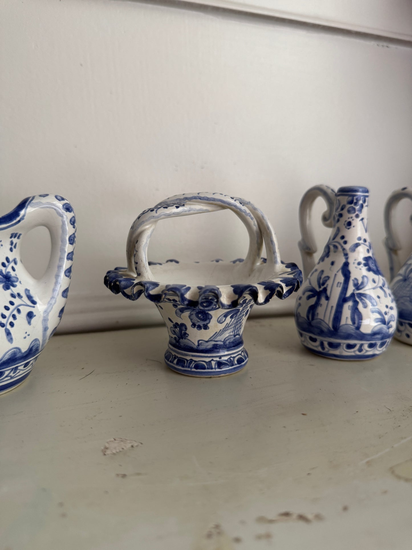 Vintage Hand Painted Filcer Portugal Pottery Set