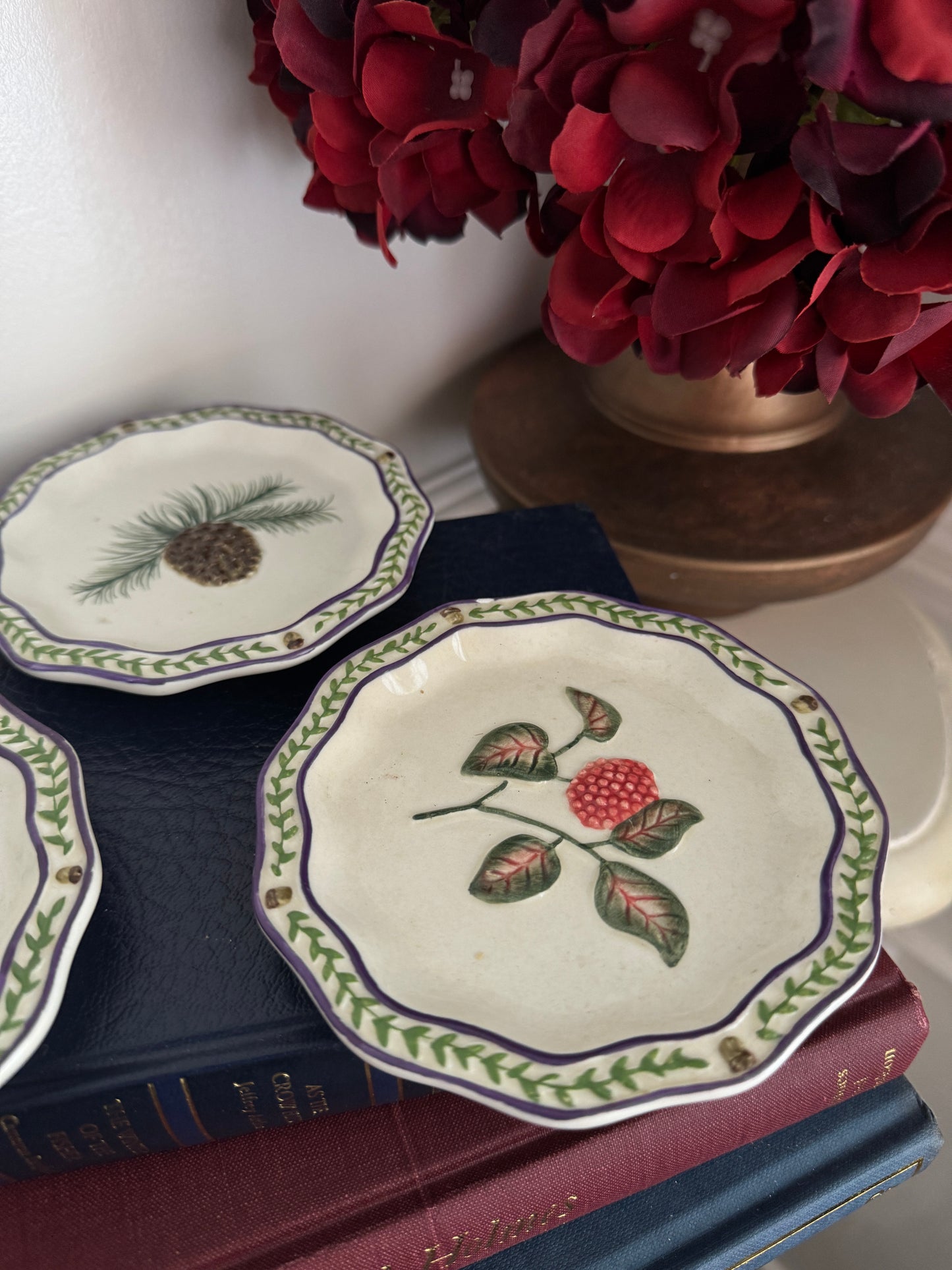 The Petite Trio Vintage Ceramic Plate Mini Gallery Wall Set