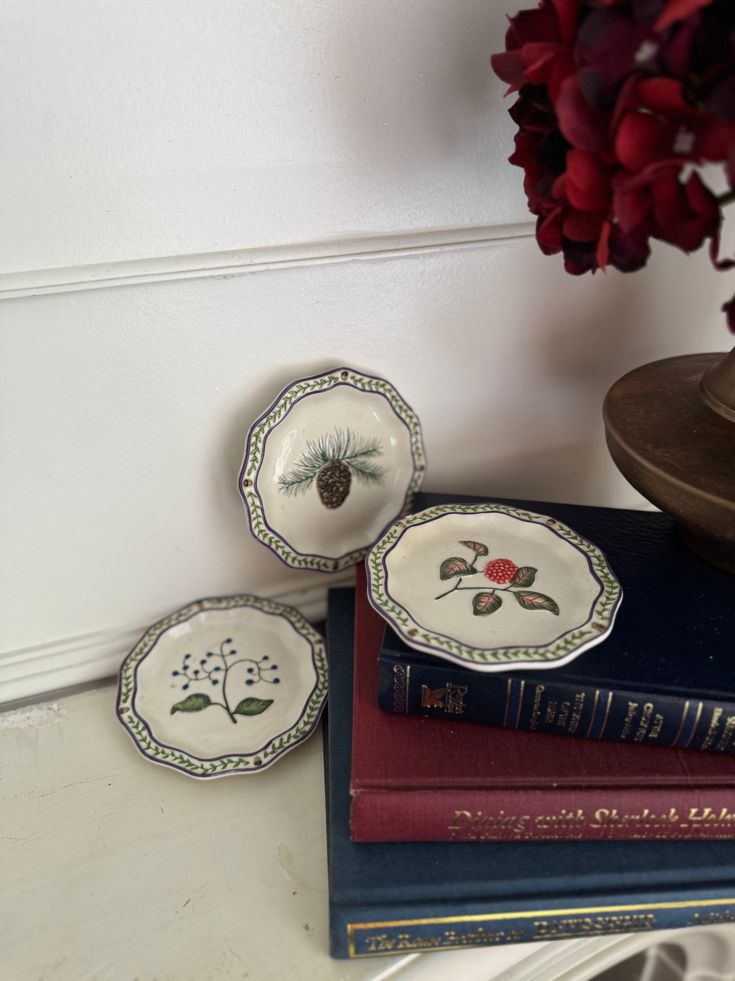 The Petite Trio Vintage Ceramic Plate Mini Gallery Wall Set