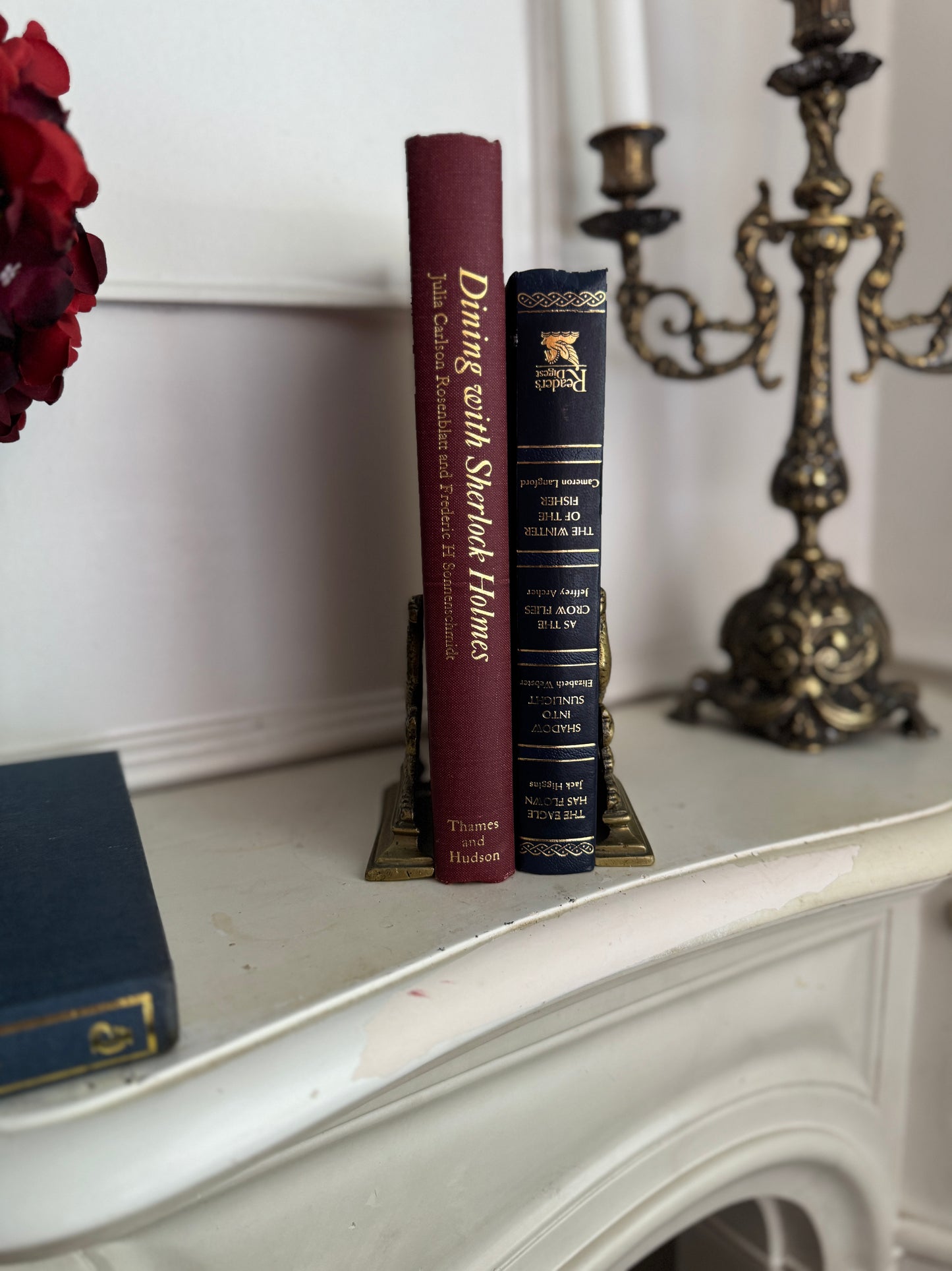 Vintage Brass Pheasant Bookend