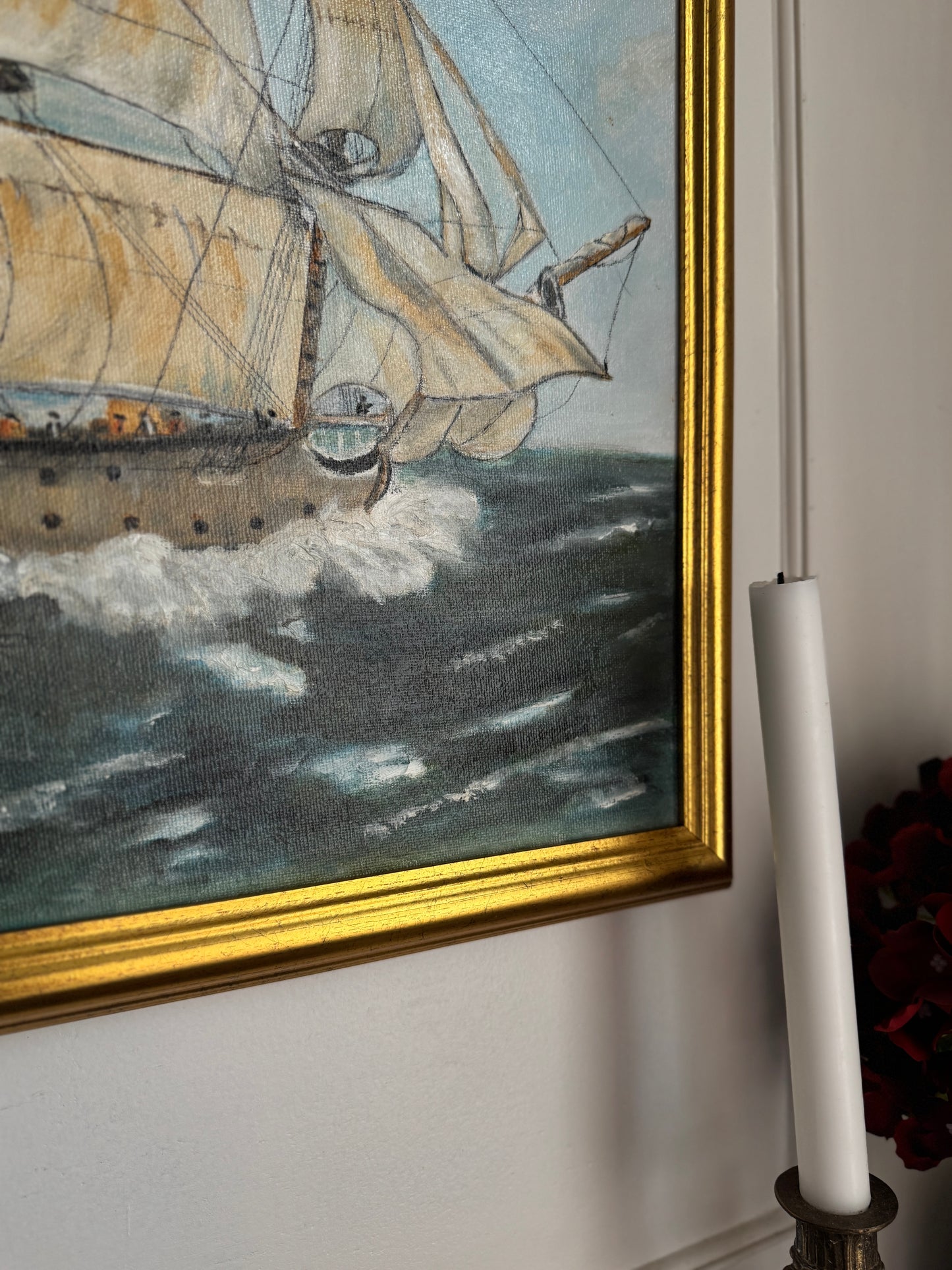 Sailing Into Time – Original Oil Painting by N.G. Reynolds