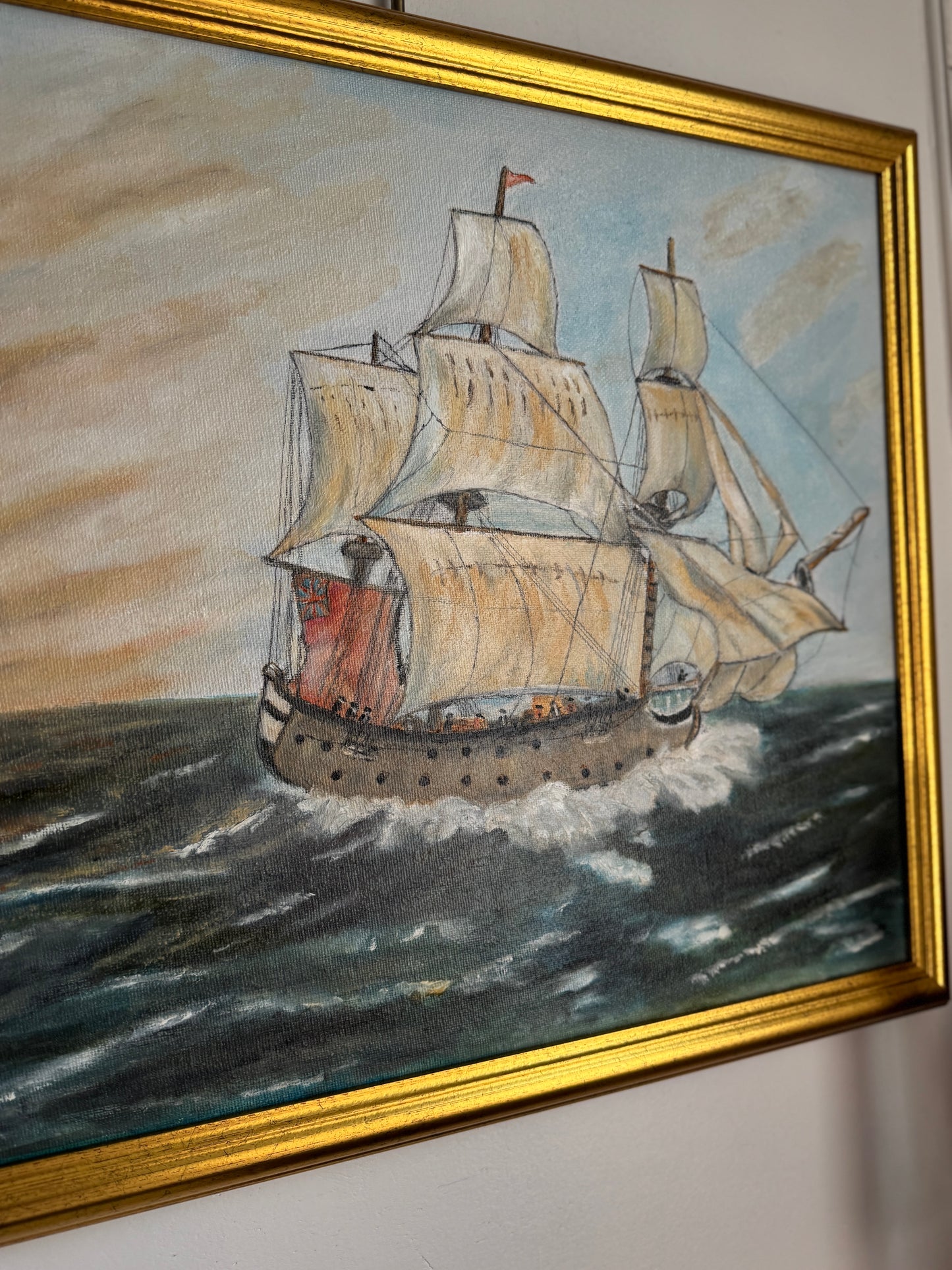 Sailing Into Time – Original Oil Painting by N.G. Reynolds
