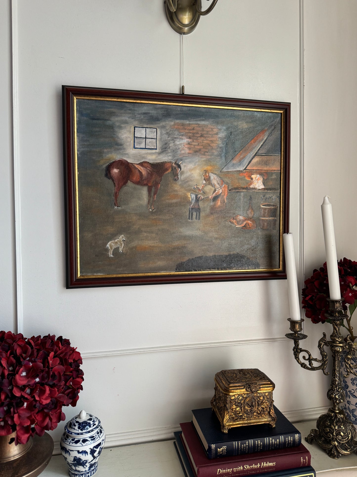The Quiet Barn – Original Oil Painting by N.G. Reynolds
