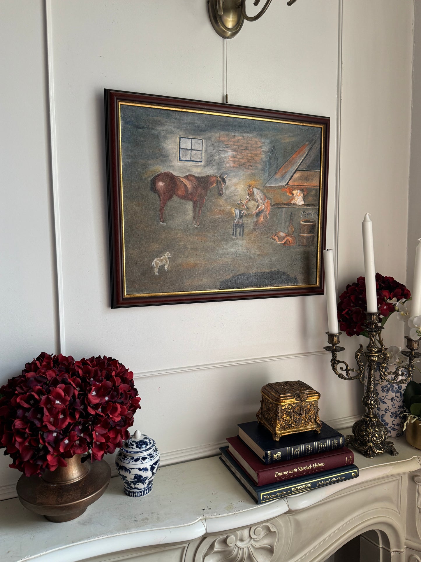 The Quiet Barn – Original Oil Painting by N.G. Reynolds