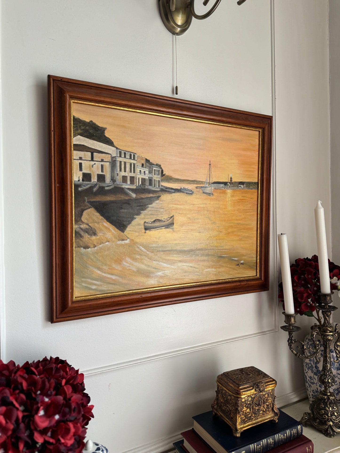 Golden Shorelines – Original Oil Painting by N.G. Reynolds