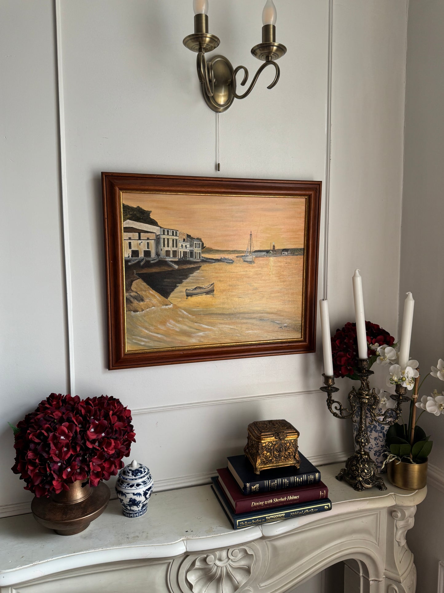 Golden Shorelines – Original Oil Painting by N.G. Reynolds