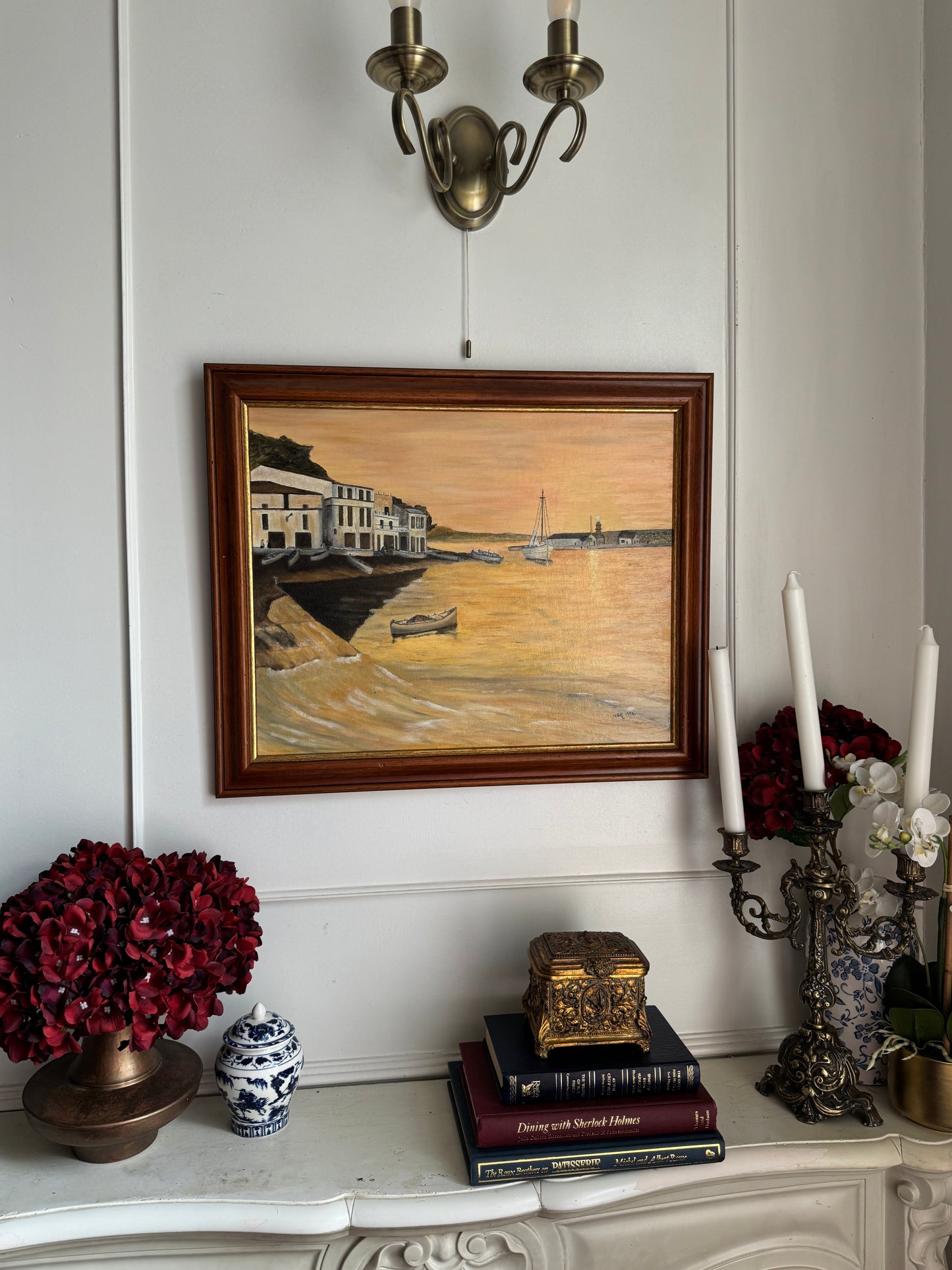 Golden Shorelines – Original Oil Painting by N.G. Reynolds