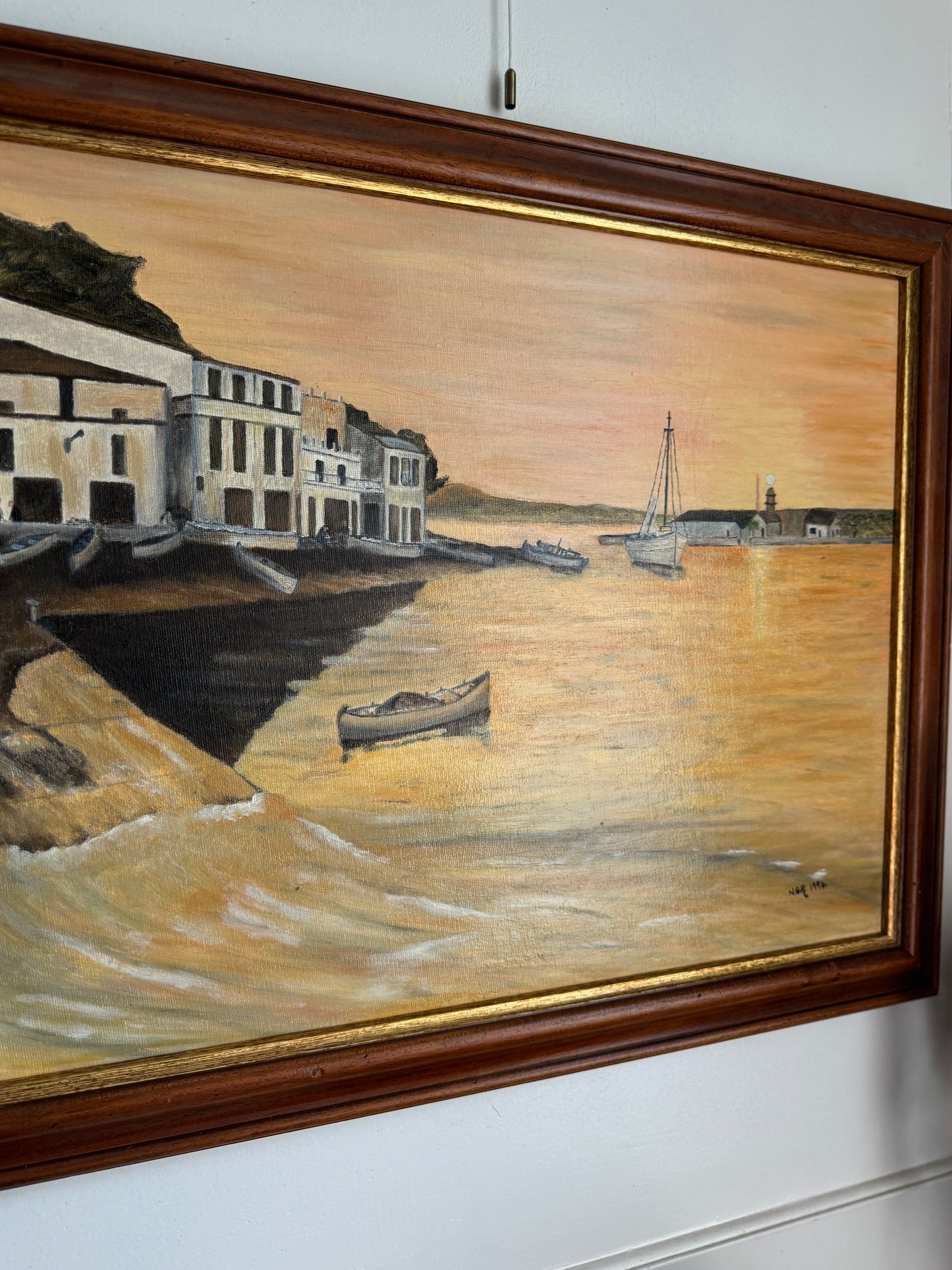 Golden Shorelines – Original Oil Painting by N.G. Reynolds